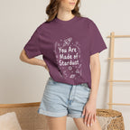 You Are Made of Stardust Inspirational Kids Galaxy Tee
