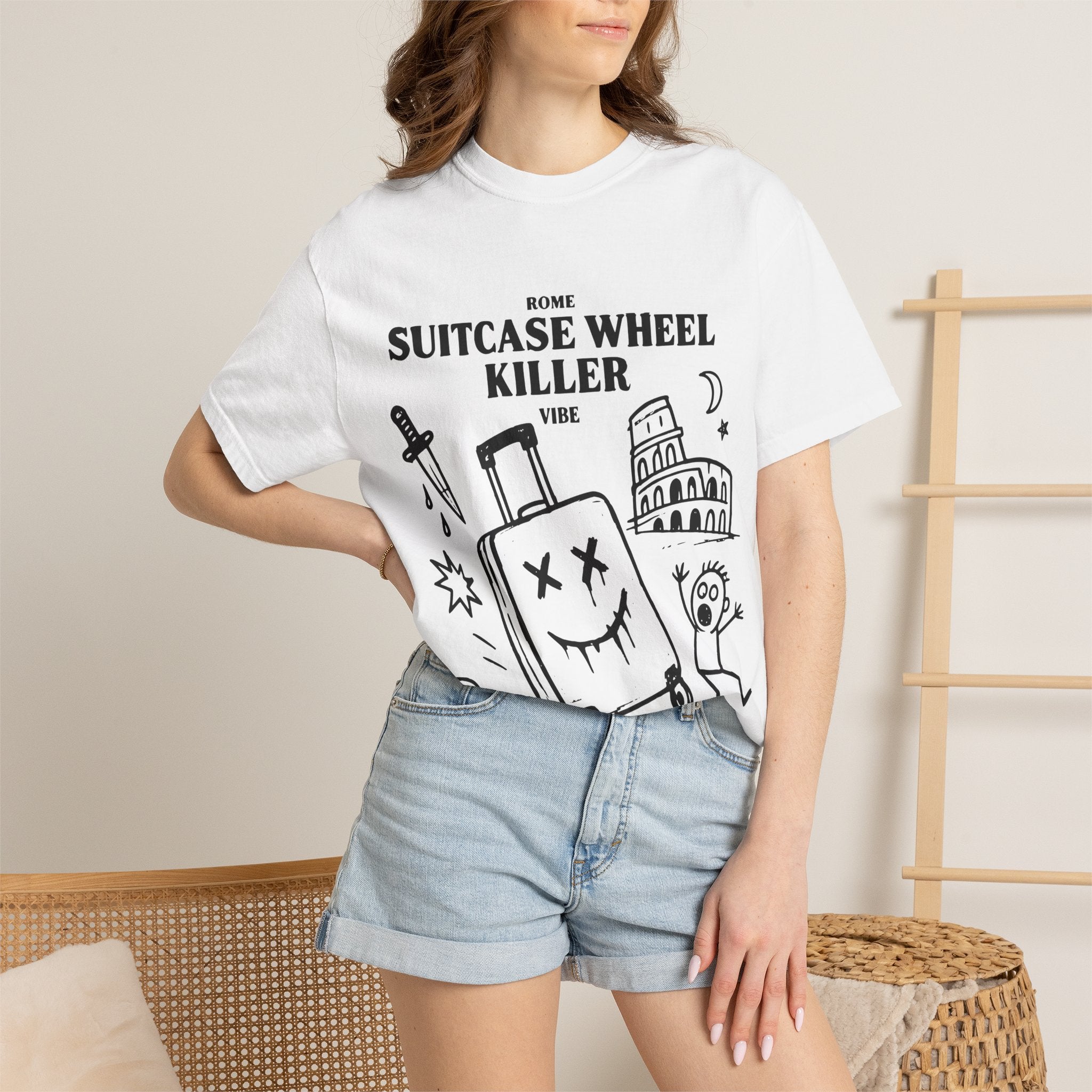 Rome Suitcase Wheel Killer tee