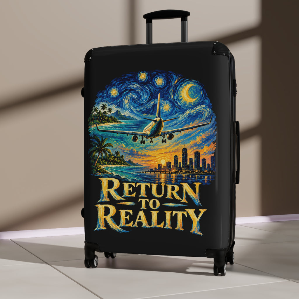 'Return to Reality' Travel Carry-On with Van Gogh Night Sky