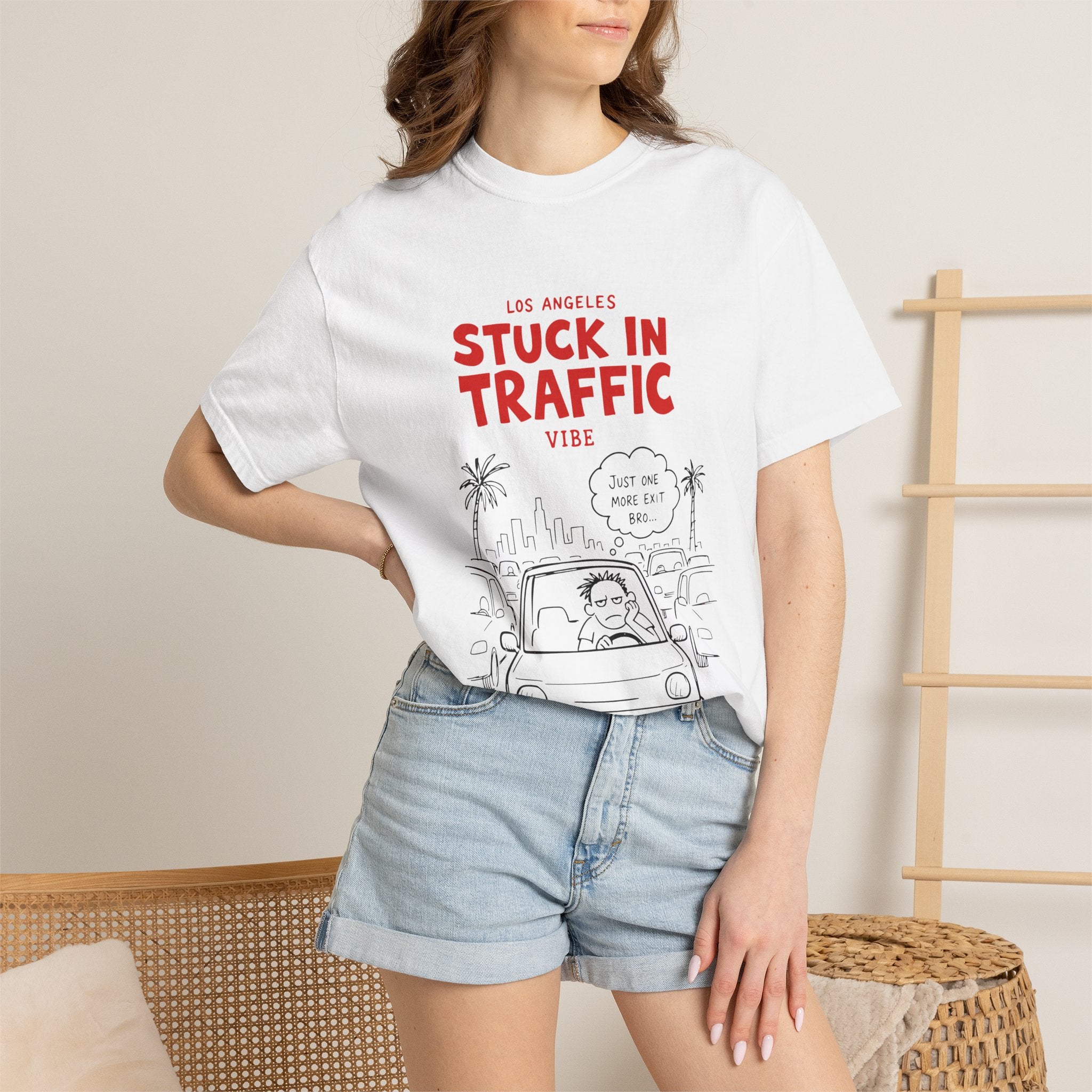 Los Angeles Stuck In Traffic Vibe Tee