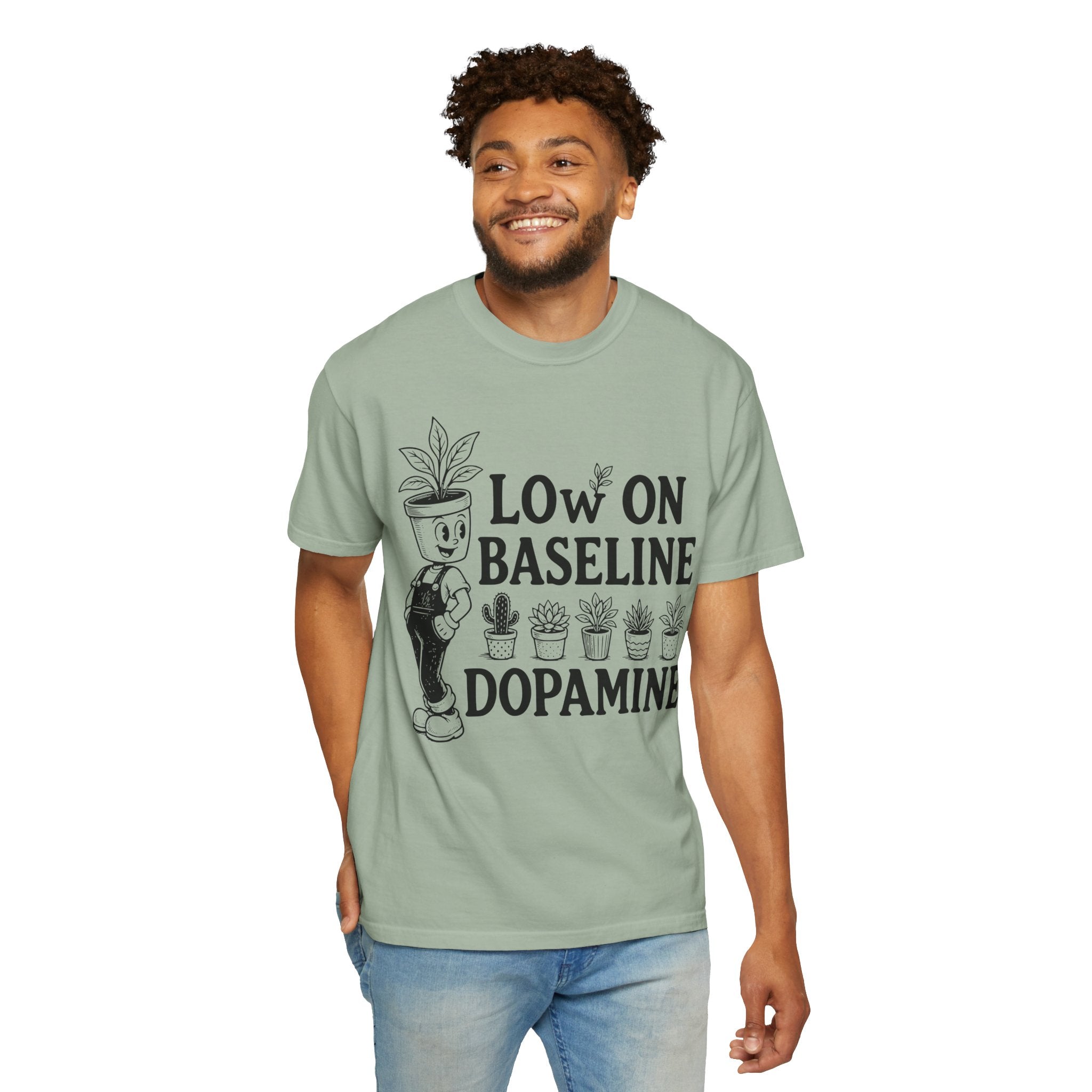 Low on baseline dopamine tee