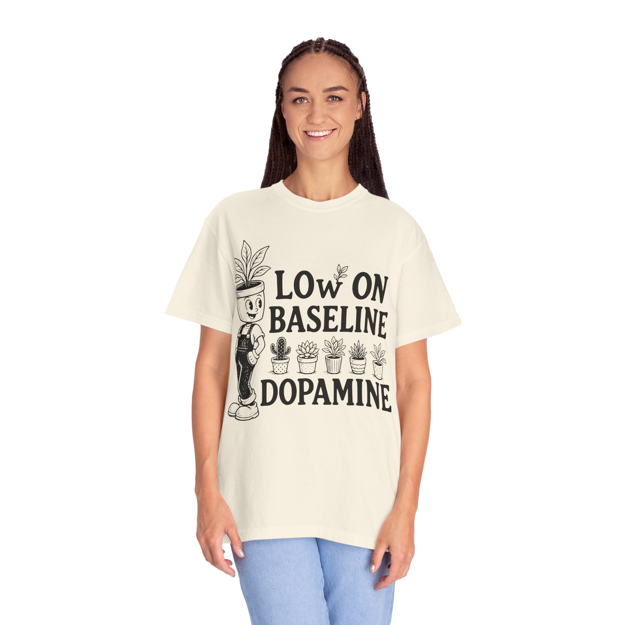 Low on baseline dopamine tee