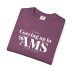 Cozying up in AMS airport, Amsterdam, Netherlands tee