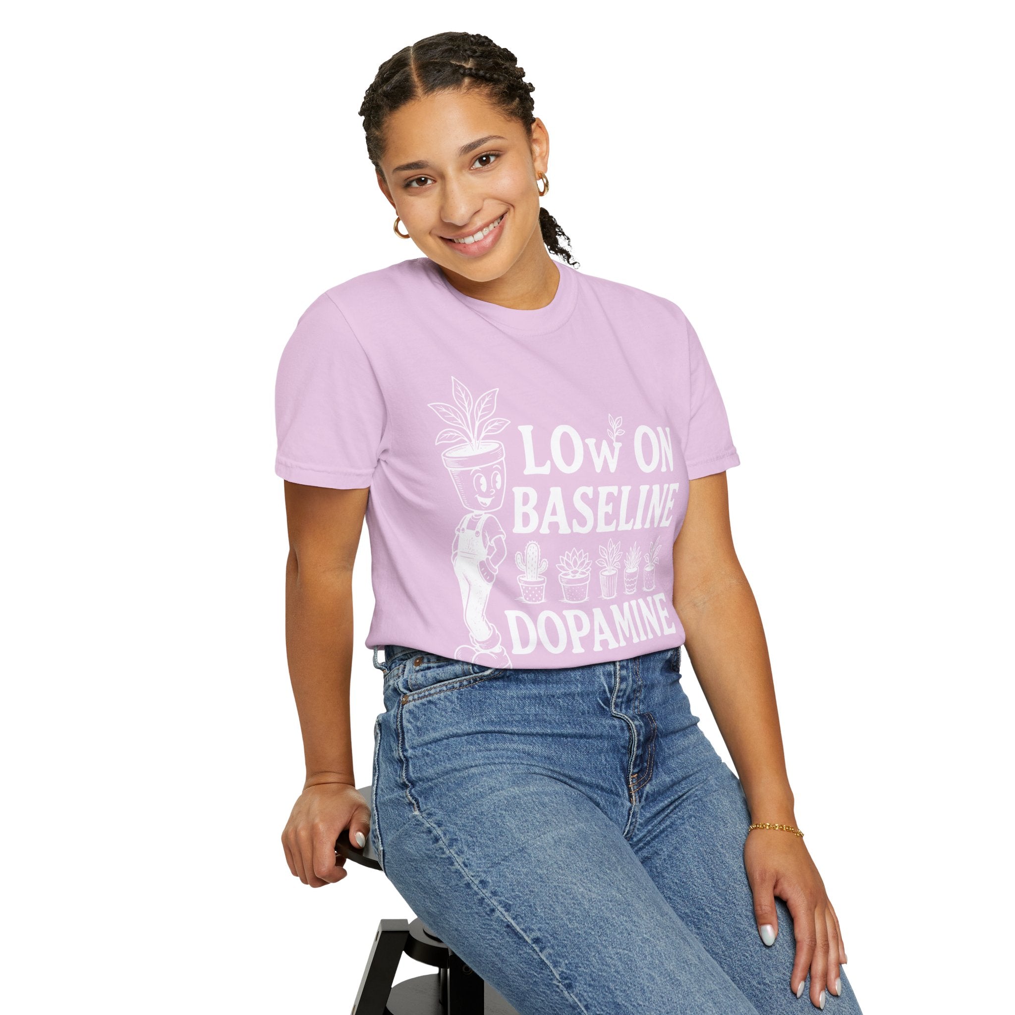 Low on baseline dopamine tee