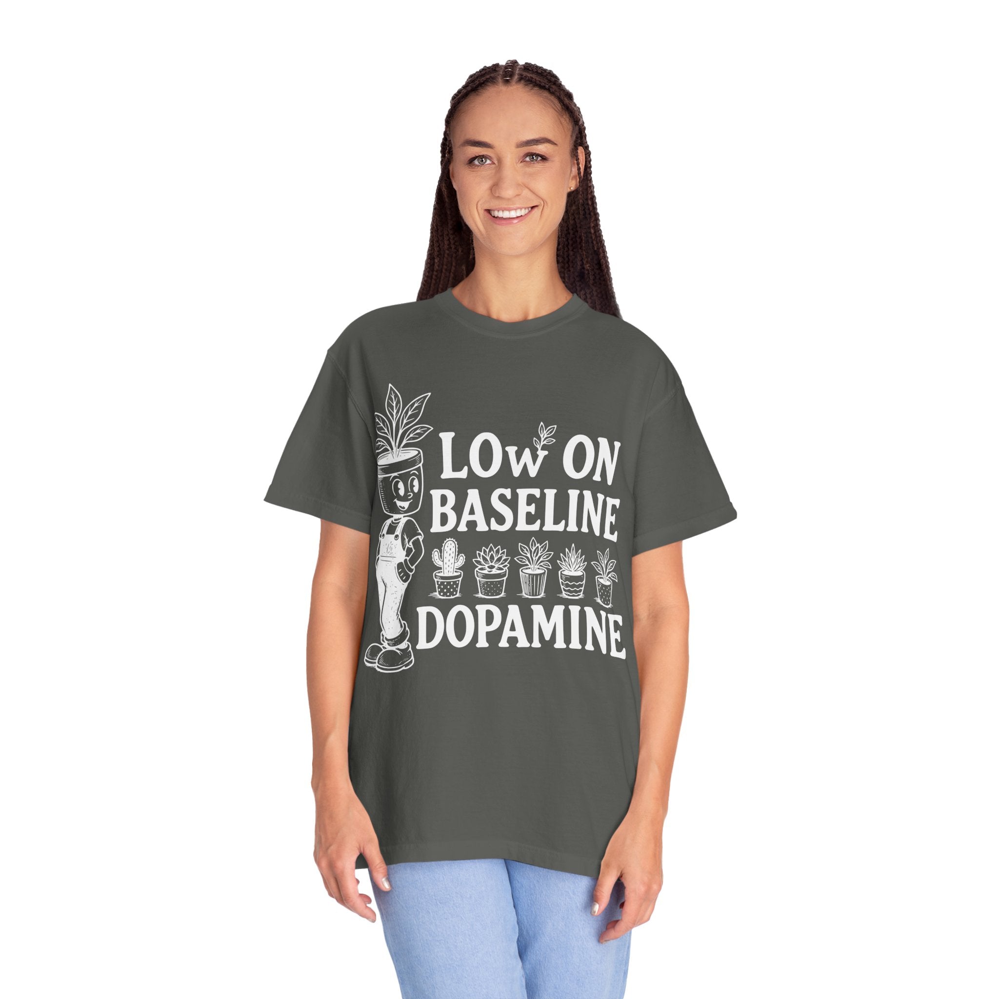 Low on baseline dopamine tee