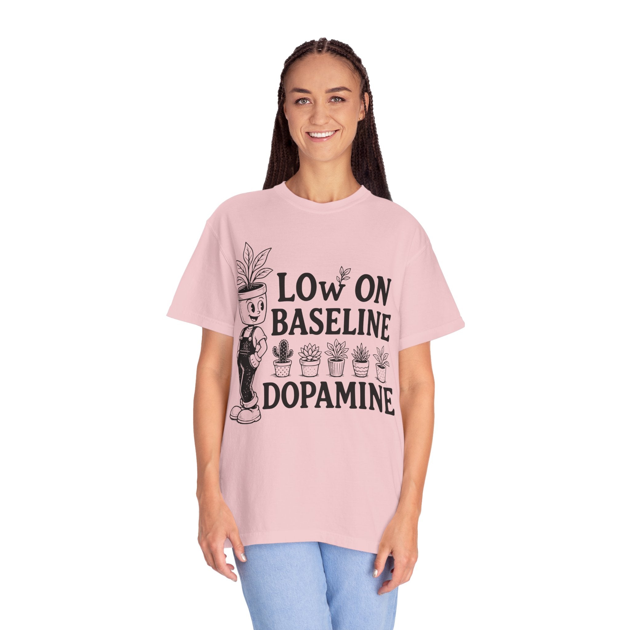 Low on baseline dopamine tee
