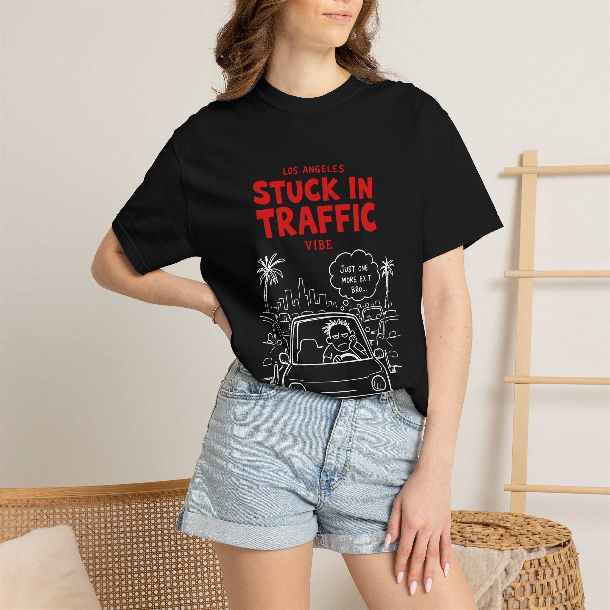 Los Angeles Stuck In Traffic Vibe Tee