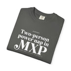 Two-person power nap in MXP airport, Milan, Italia tee