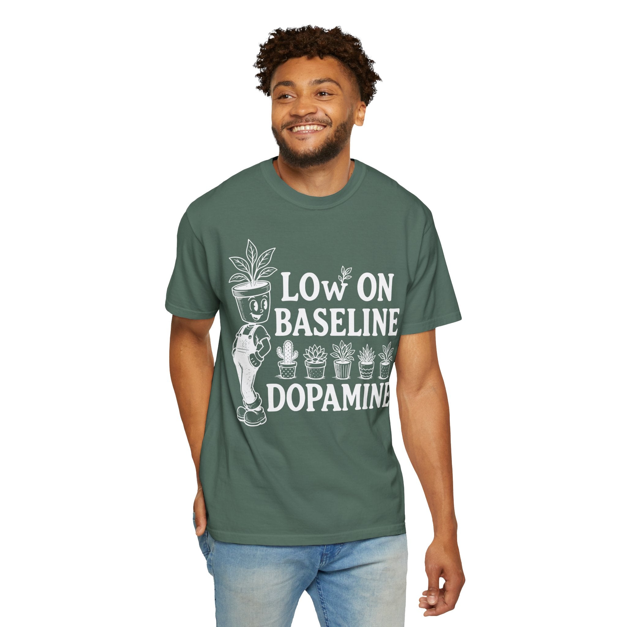 Low on baseline dopamine tee