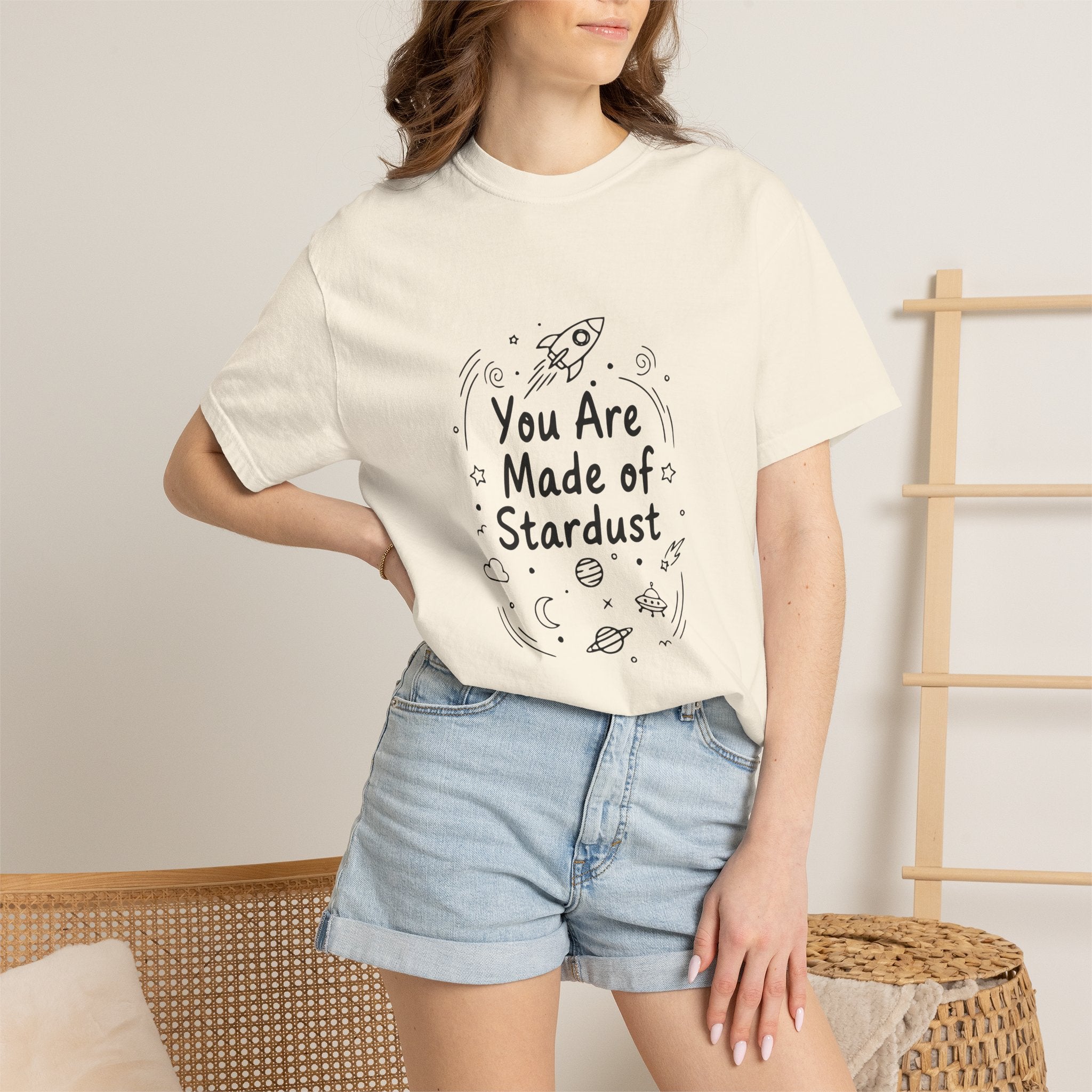 You Are Made of Stardust Inspirational Kids Galaxy Tee