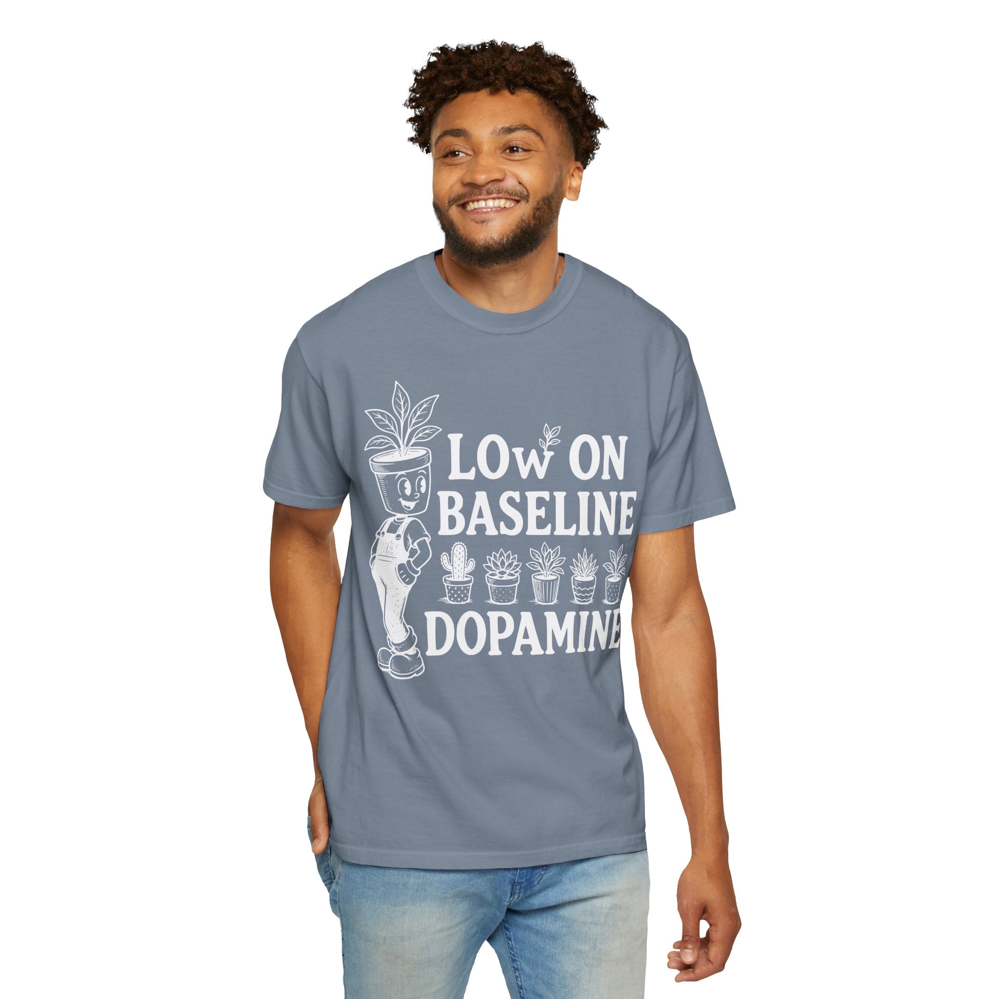 Low on baseline dopamine tee