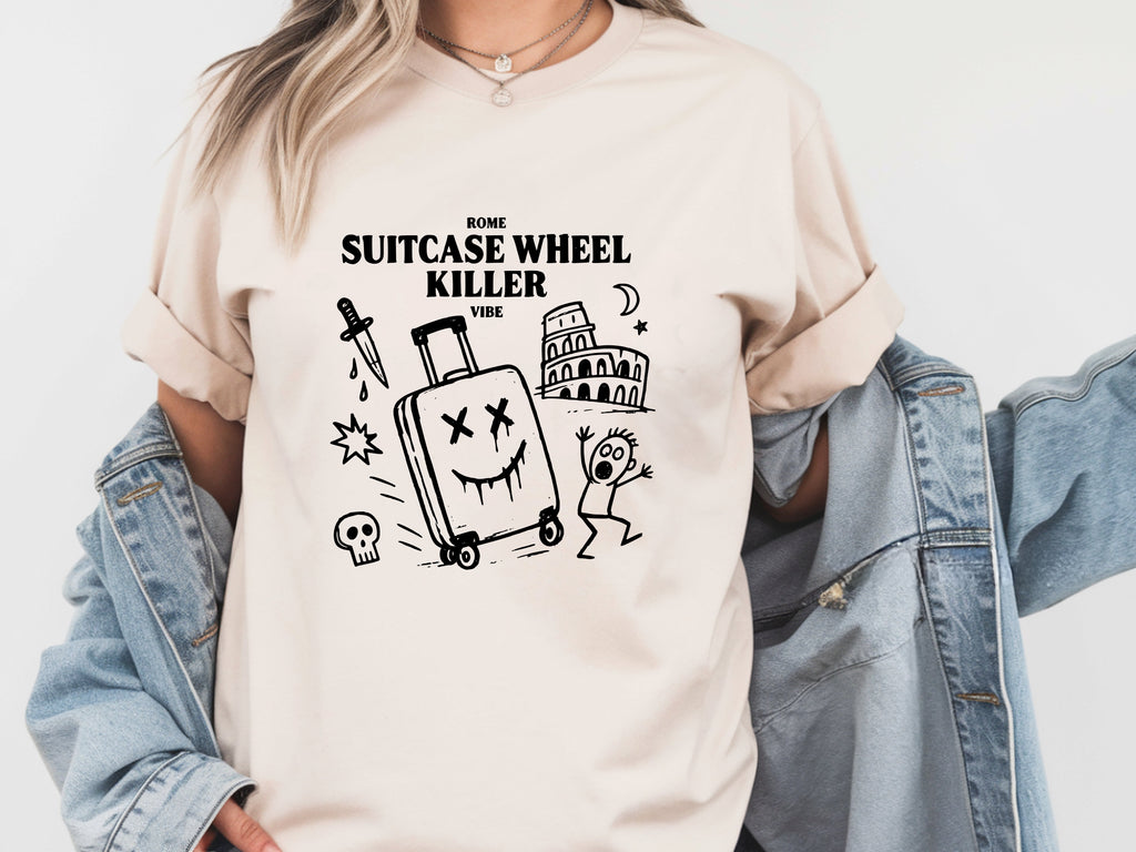 Rome Suitcase Wheel Killer tee