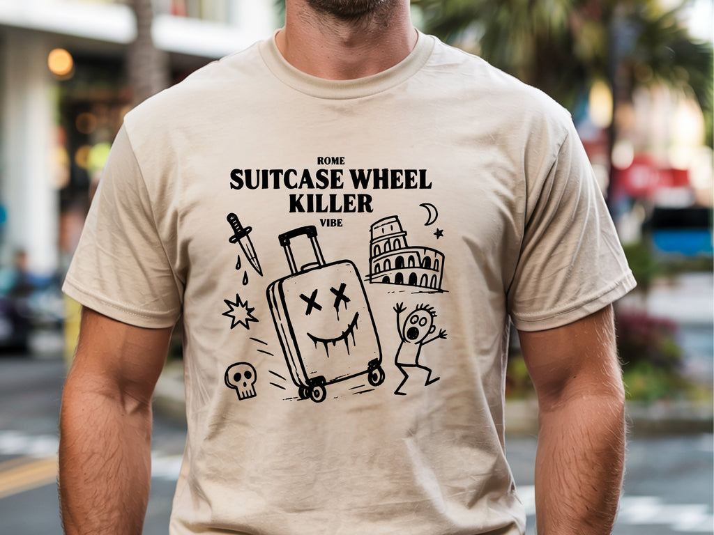 Rome Suitcase Wheel Killer tee