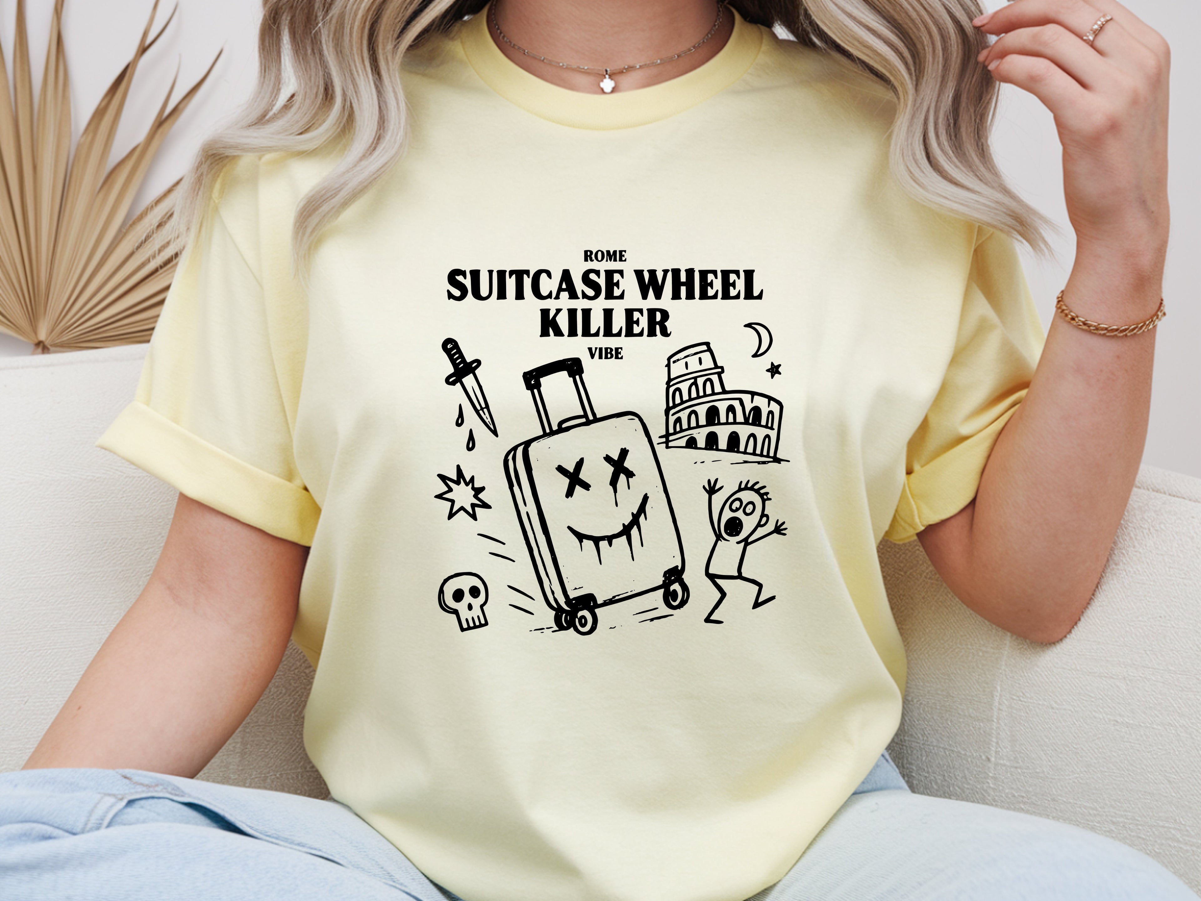 Rome Suitcase Wheel Killer tee