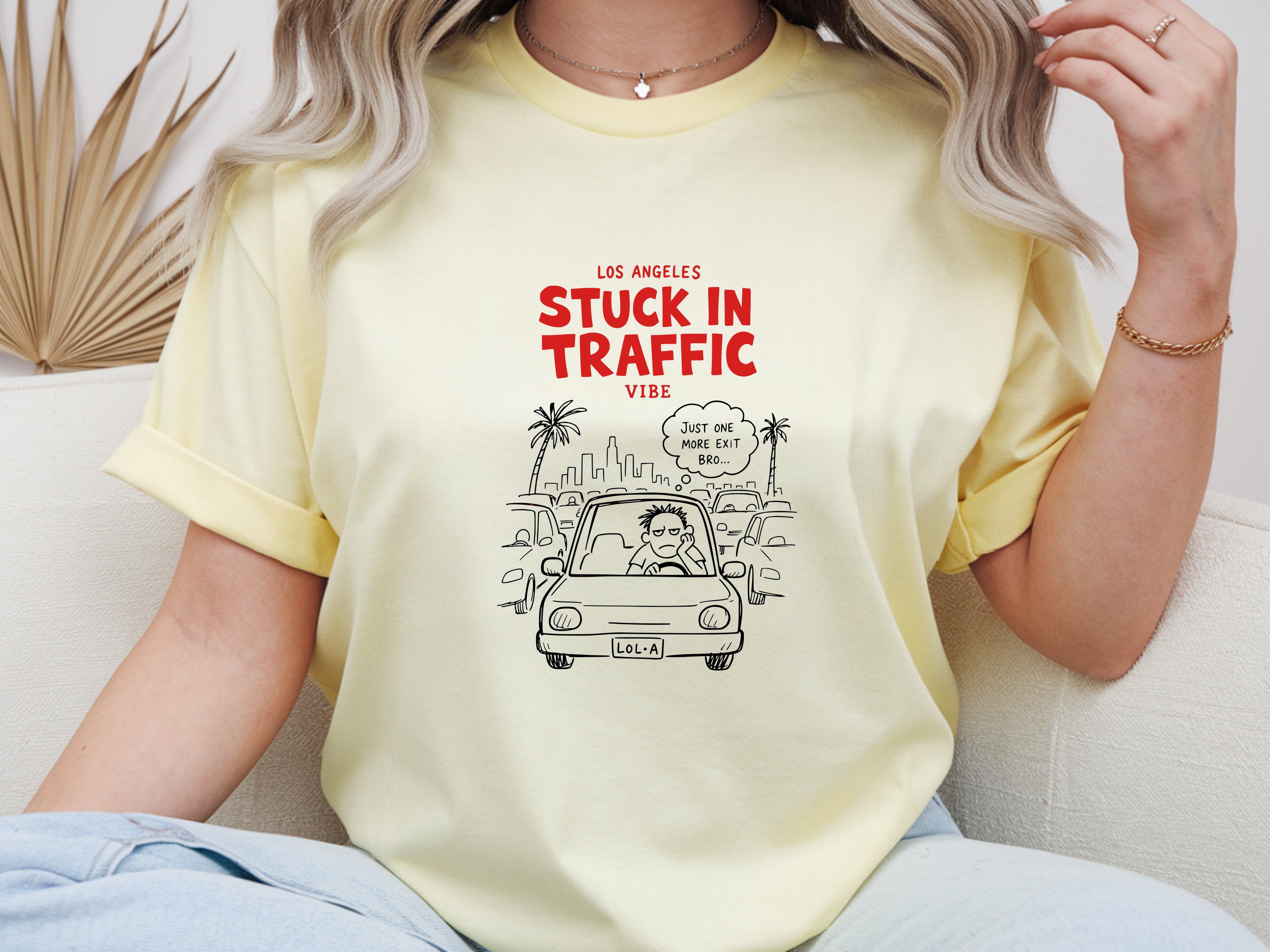 Los Angeles Stuck In Traffic Vibe Tee