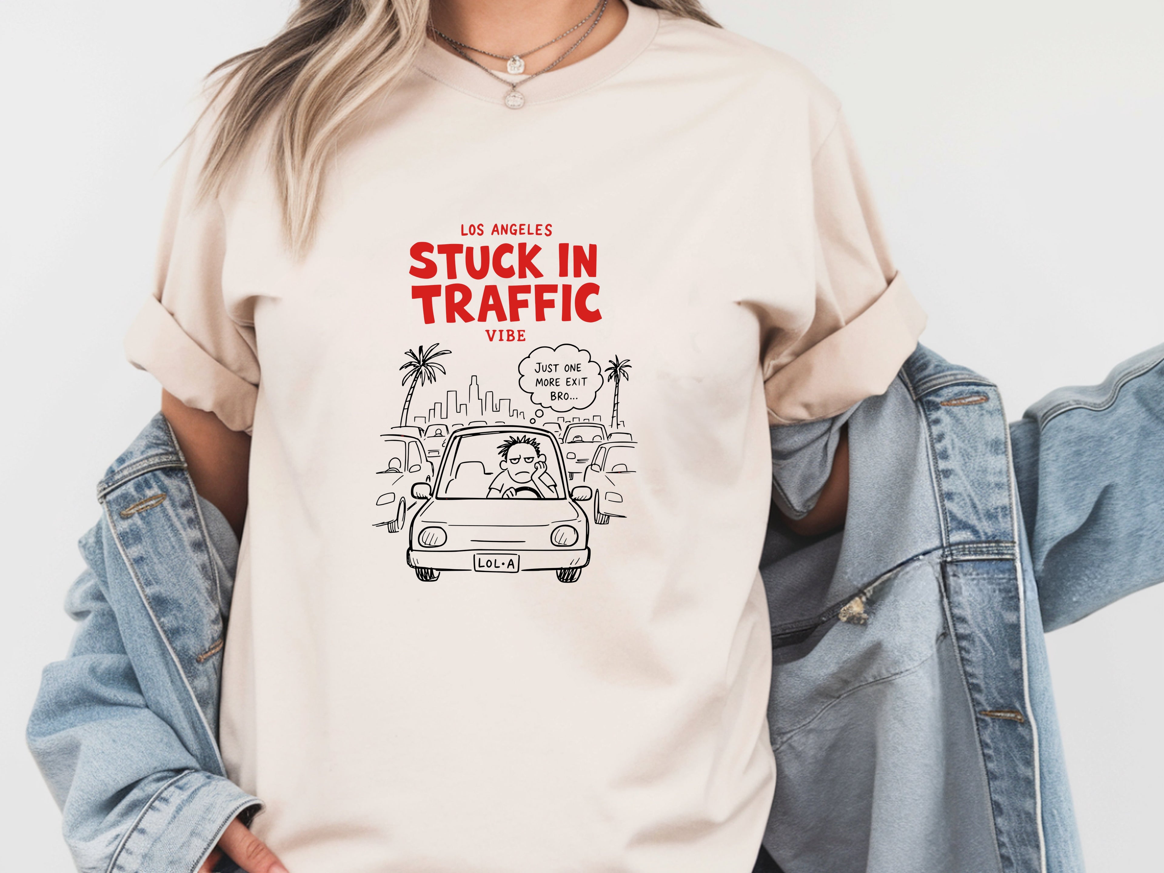 Los Angeles Stuck In Traffic Vibe Tee