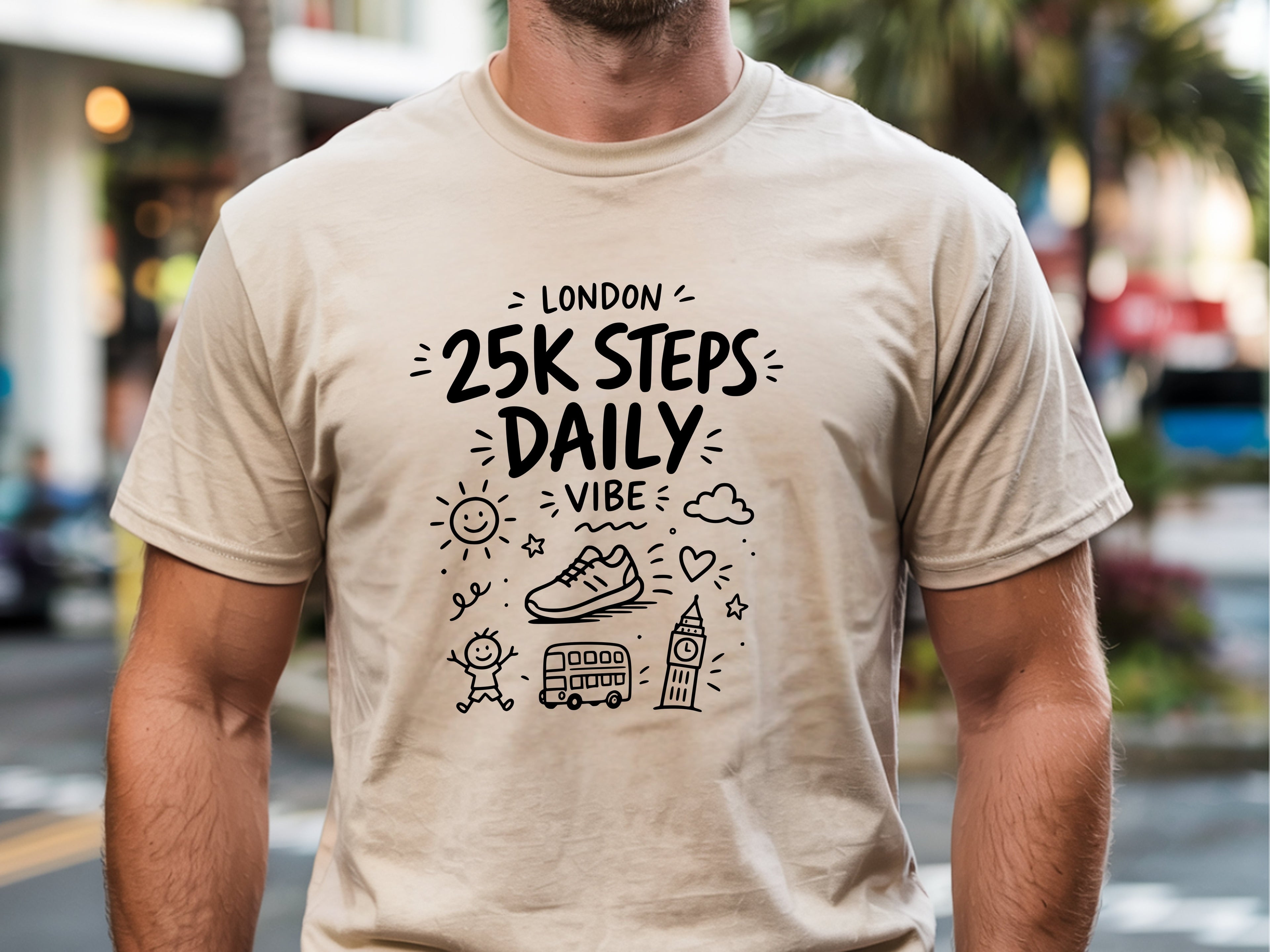 London 25k Steps Daily Vibe Tee