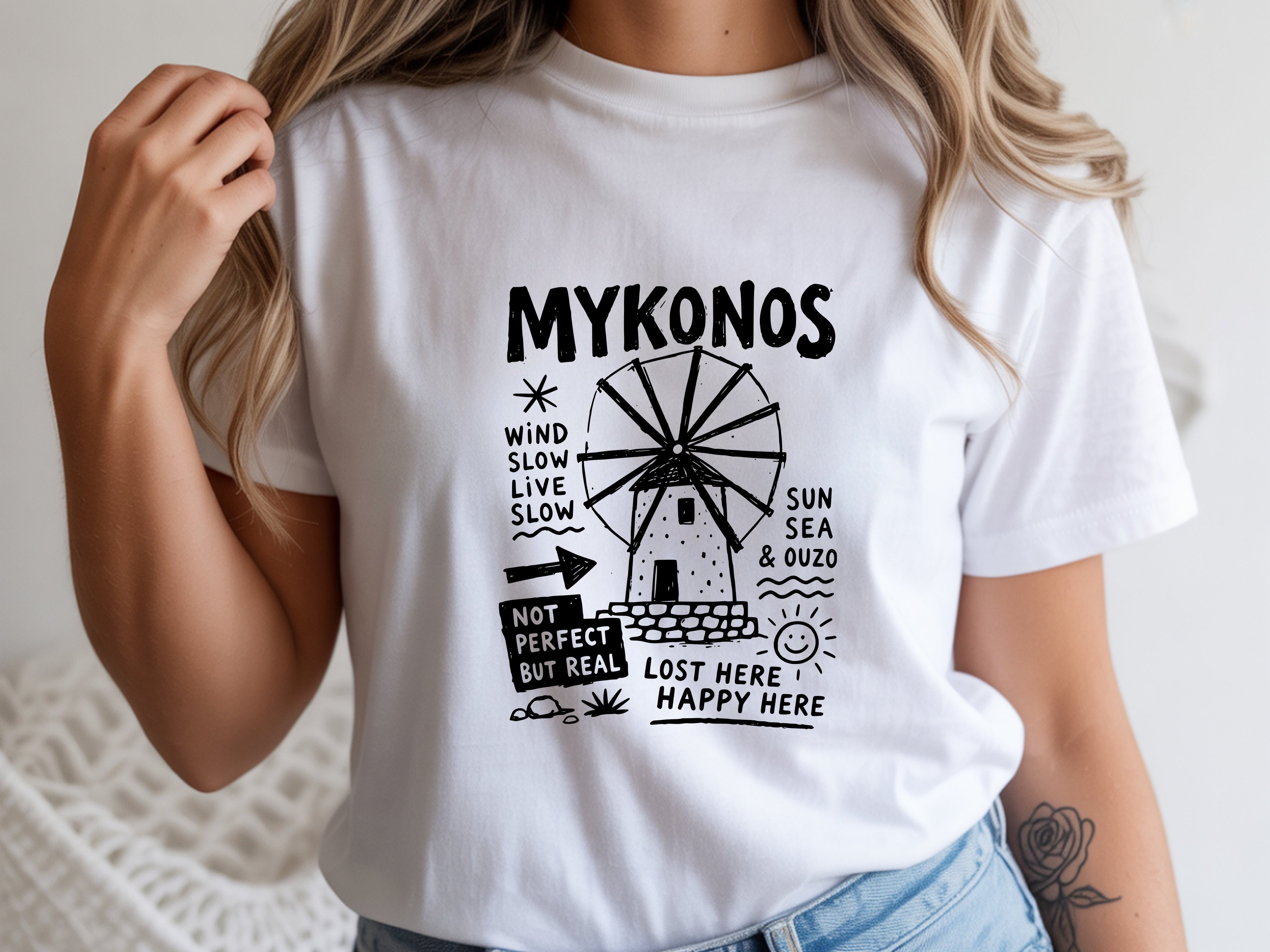 Mykonos tee
