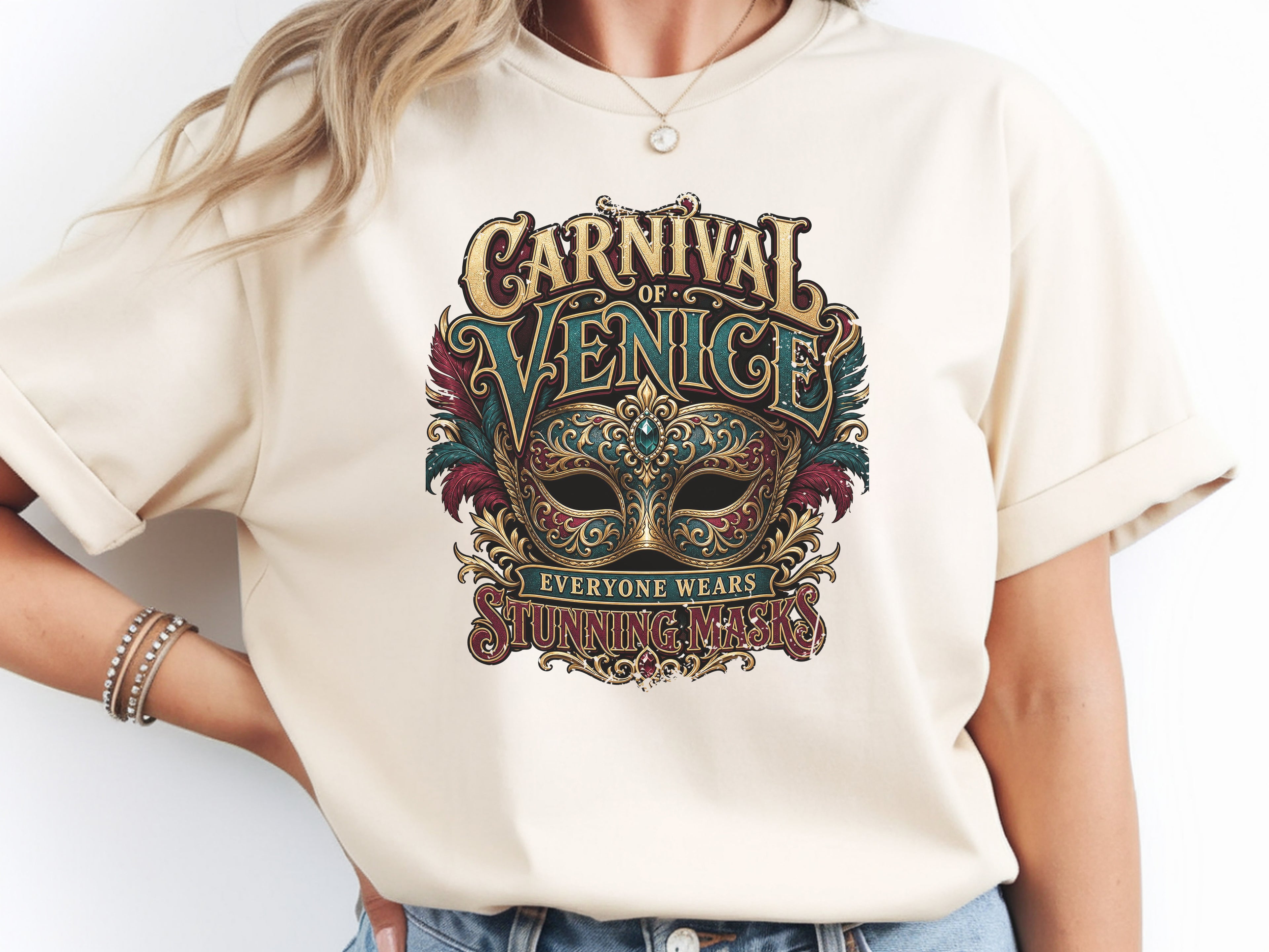 Carnival of Venice Mask T-Shirt