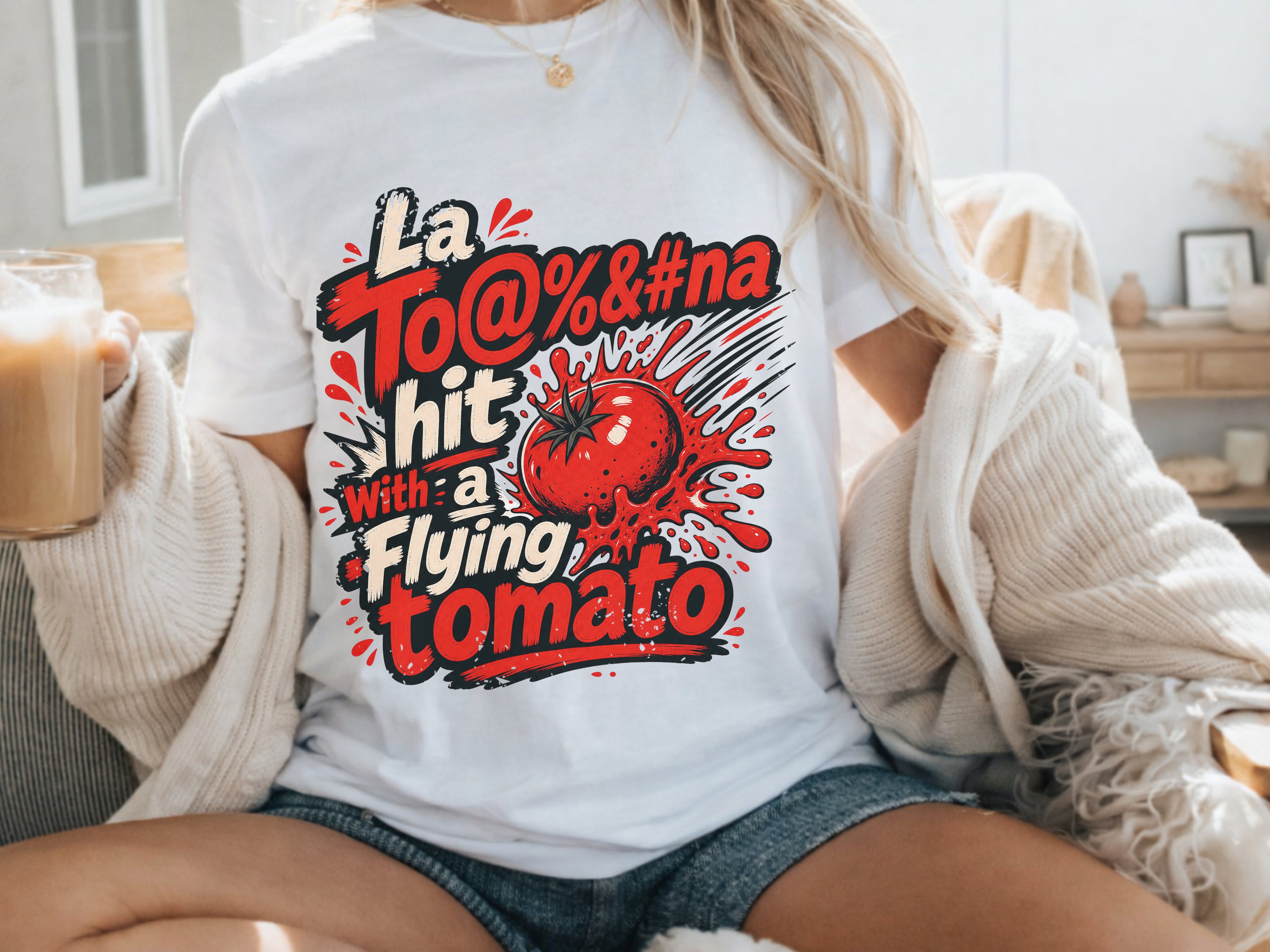 La Tomatina (Buñol) Hit Flying Tomato Tee