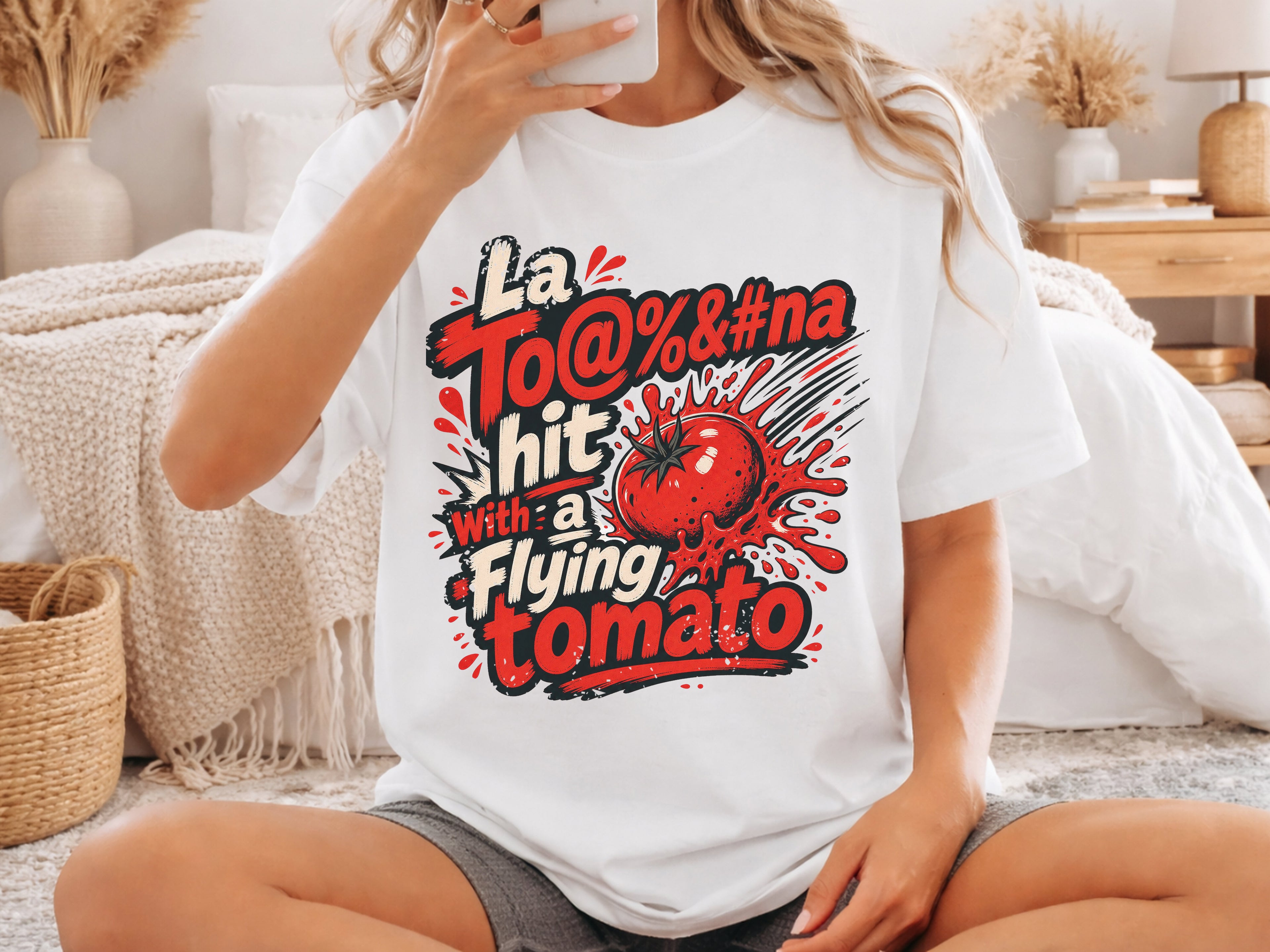 La Tomatina (Buñol) Hit Flying Tomato Tee