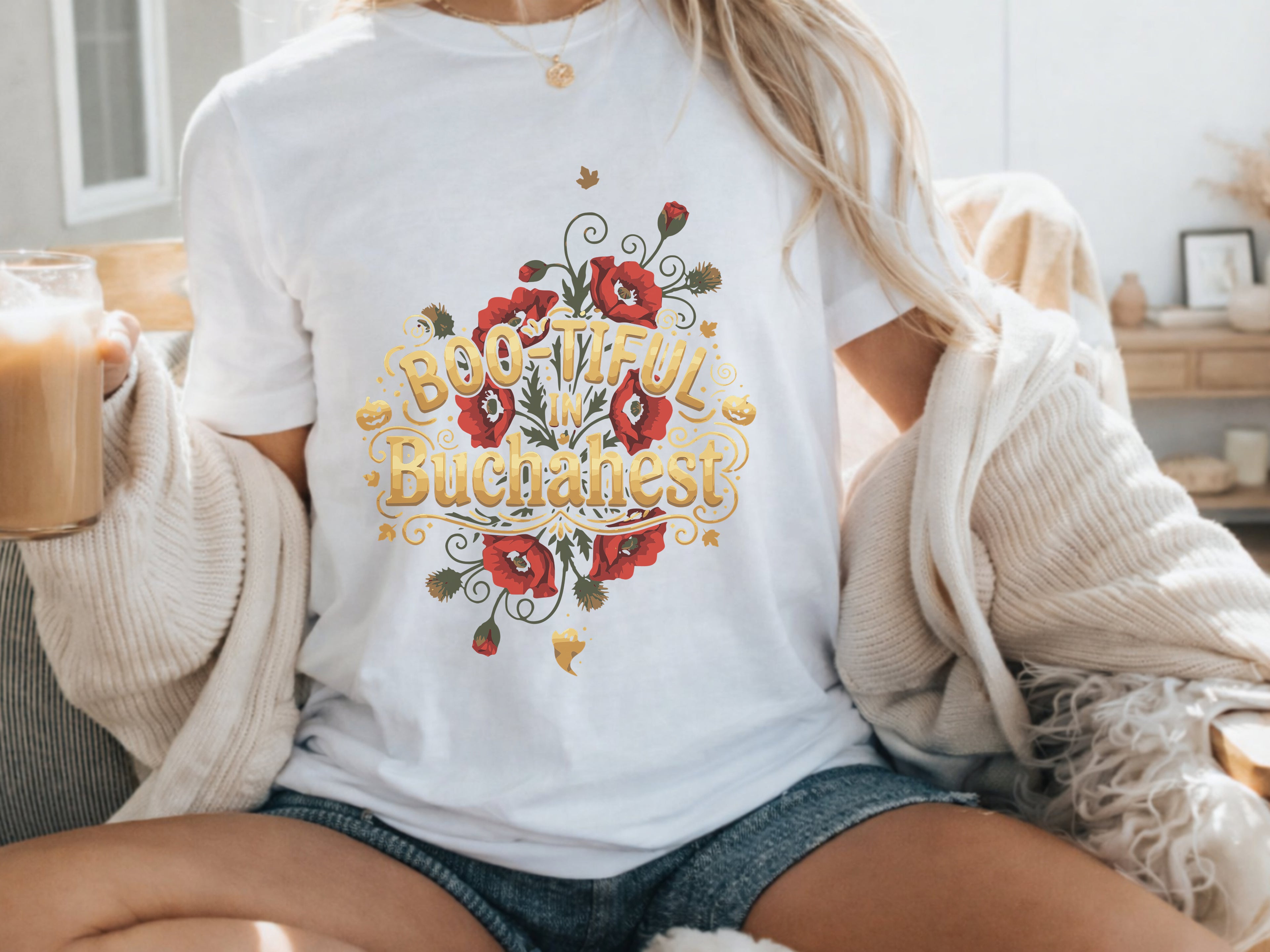 Bucharest Floral Poppy Shirt