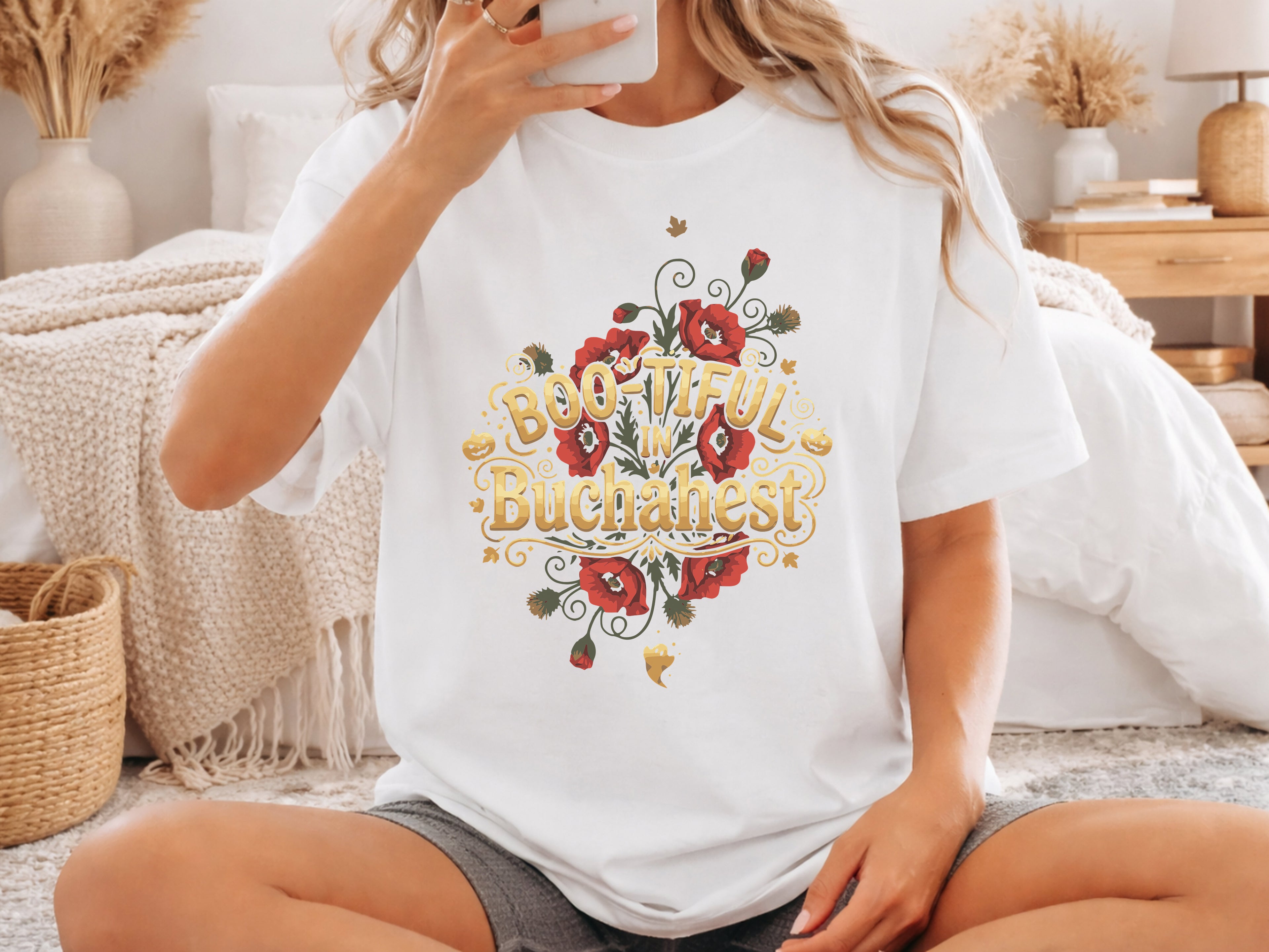 Bucharest Floral Poppy Shirt
