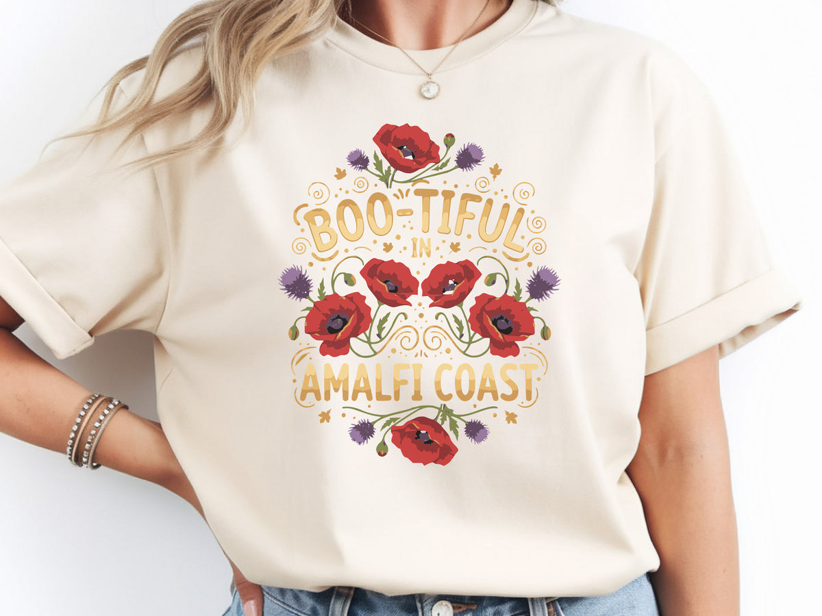 Amalfi Coast Botanical Wreath Tshirt