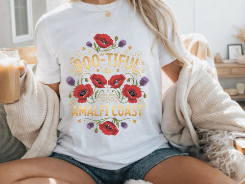 Amalfi Coast Botanical Wreath Tshirt