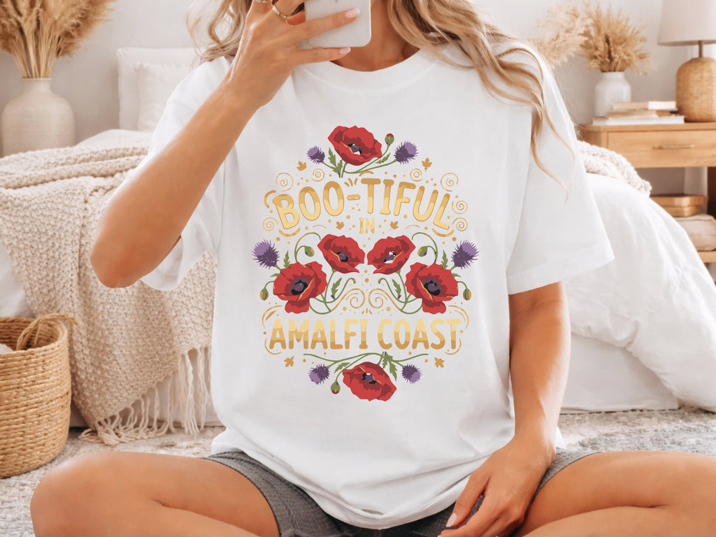 Amalfi Coast Botanical Wreath Tshirt