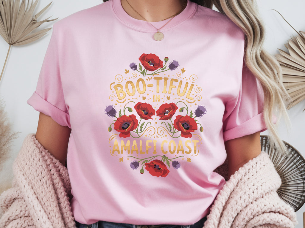 Amalfi Coast Botanical Wreath Tshirt