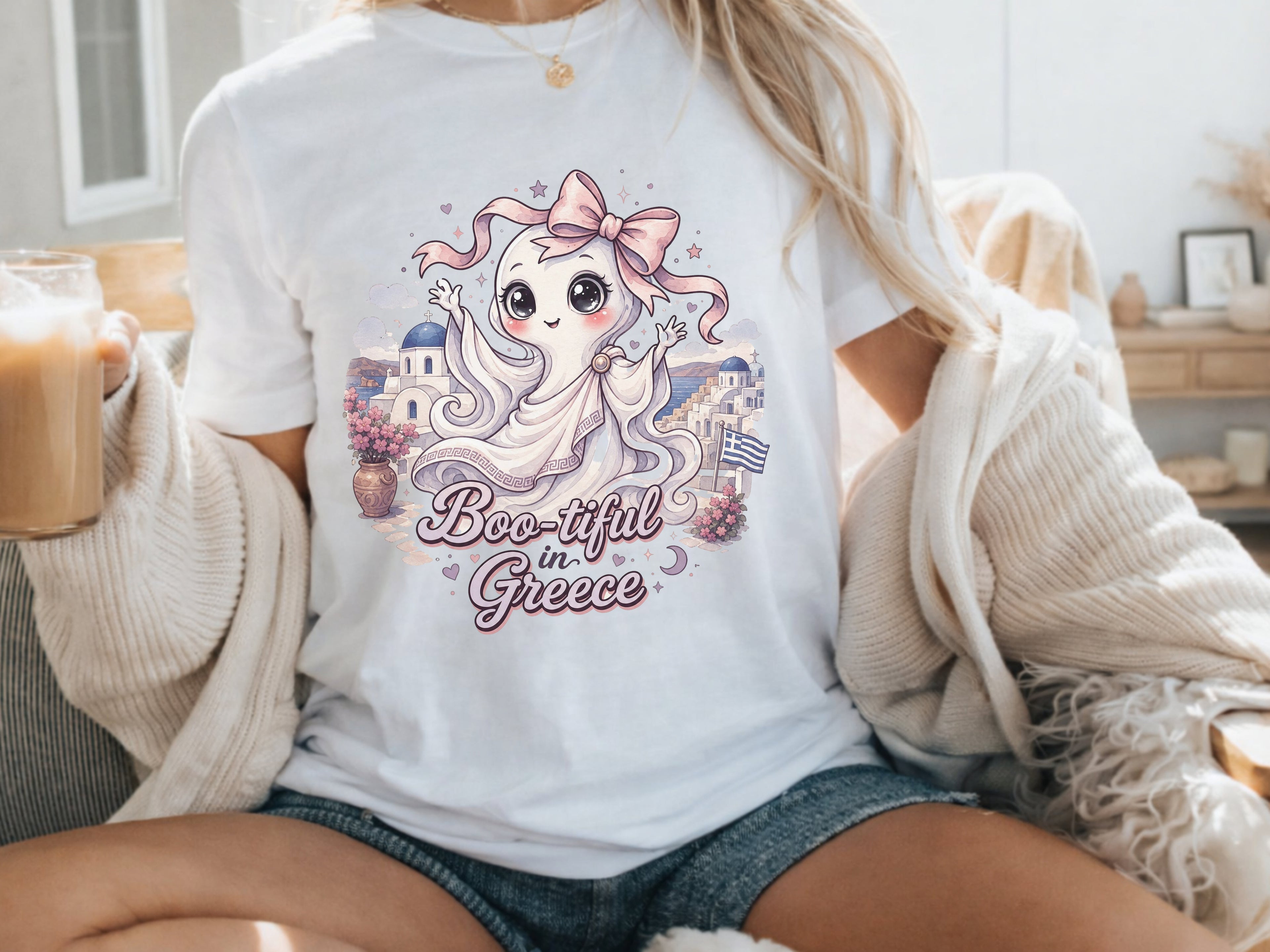 Greece Cute Travel Ghost Shirt
