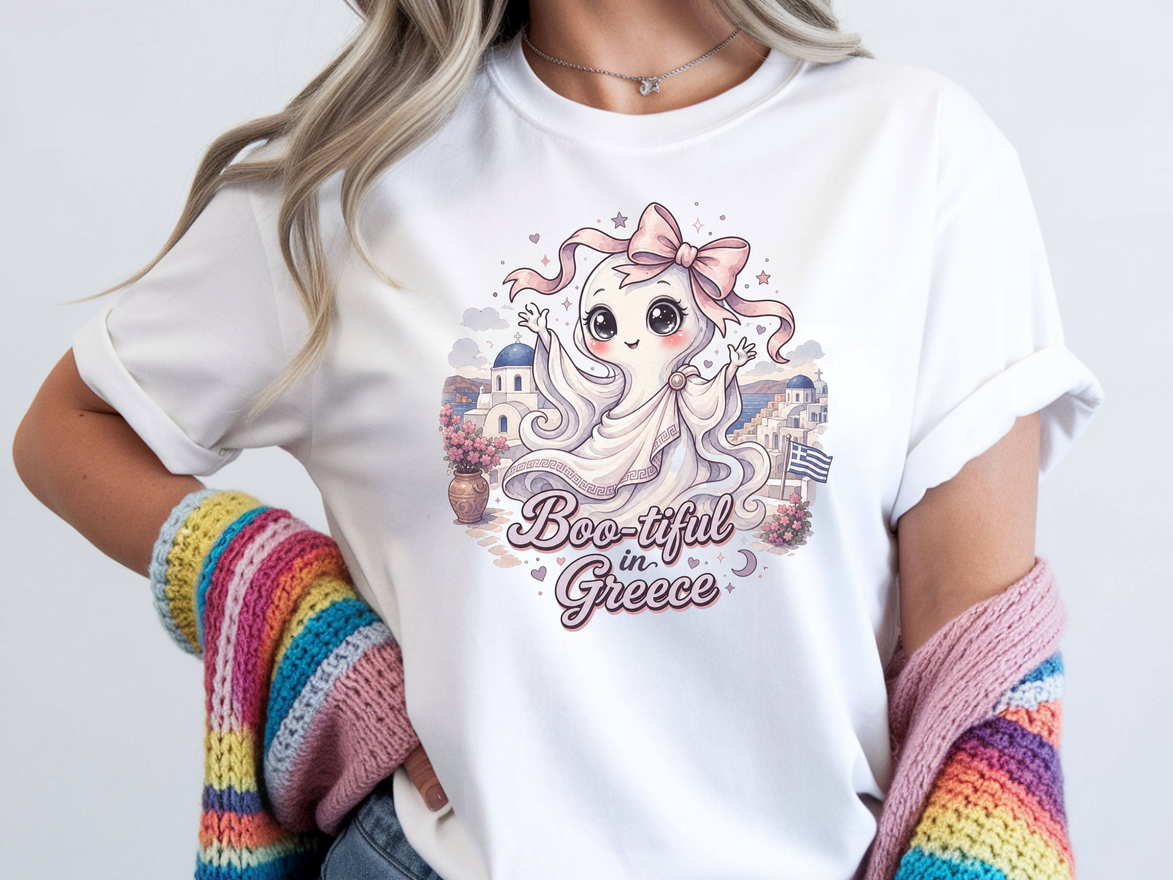 Greece Cute Travel Ghost Shirt