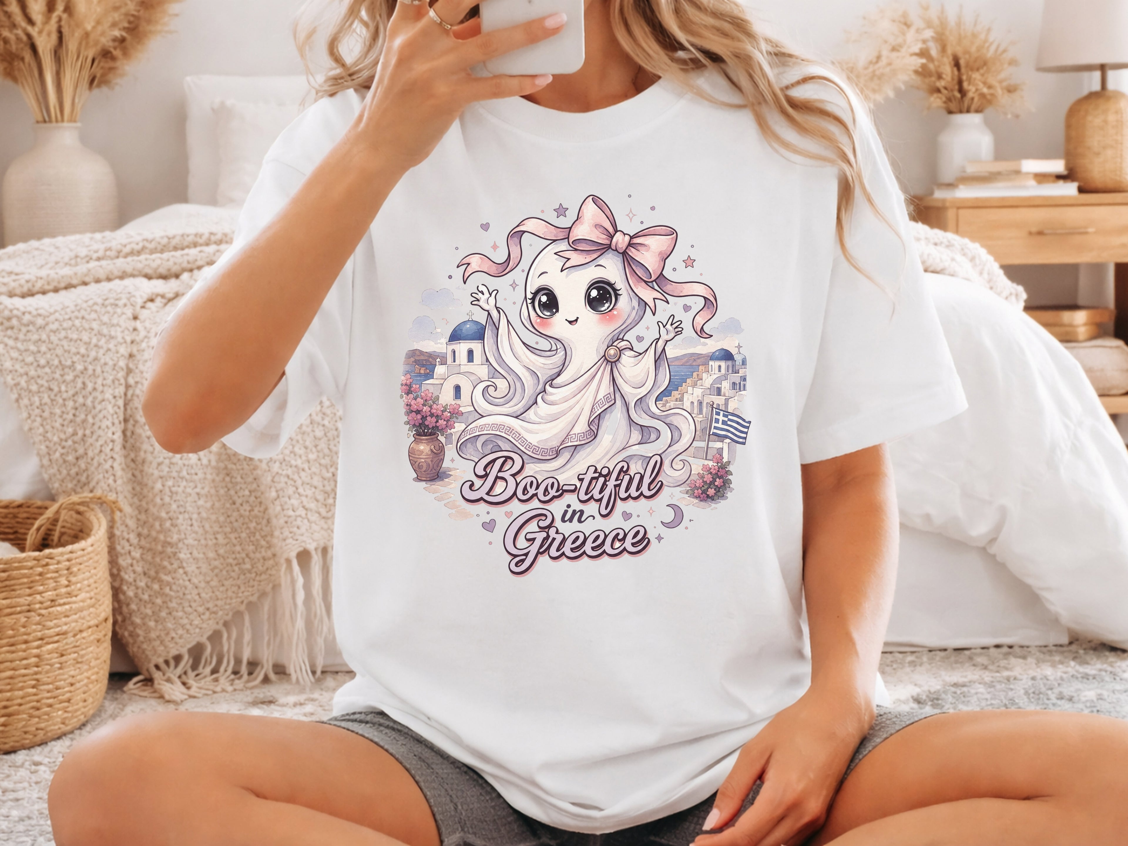 Greece Cute Travel Ghost Shirt