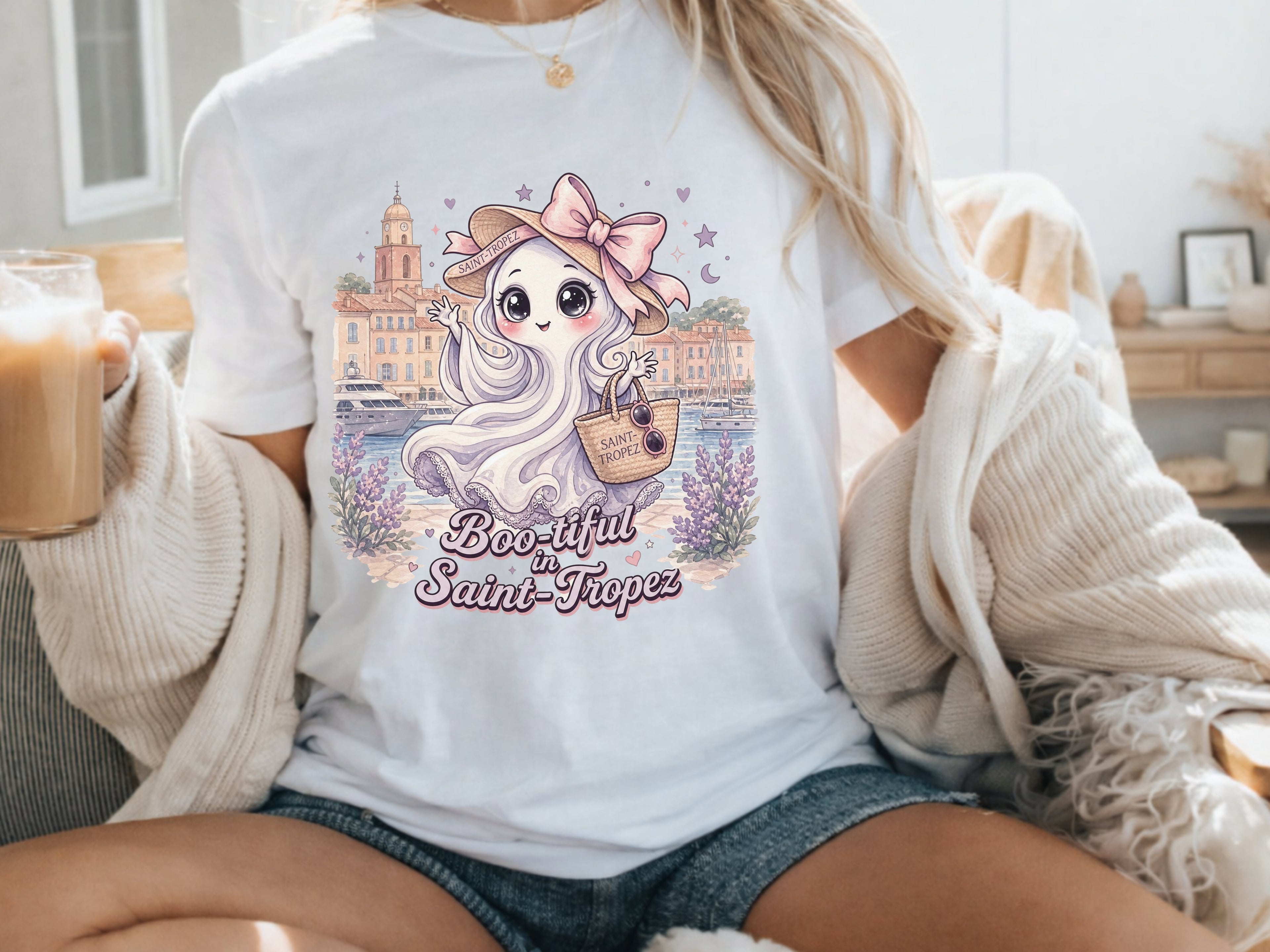 Saint Tropez Coquette Ghost Tshirt