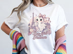France Pink Paris Ghost Tee