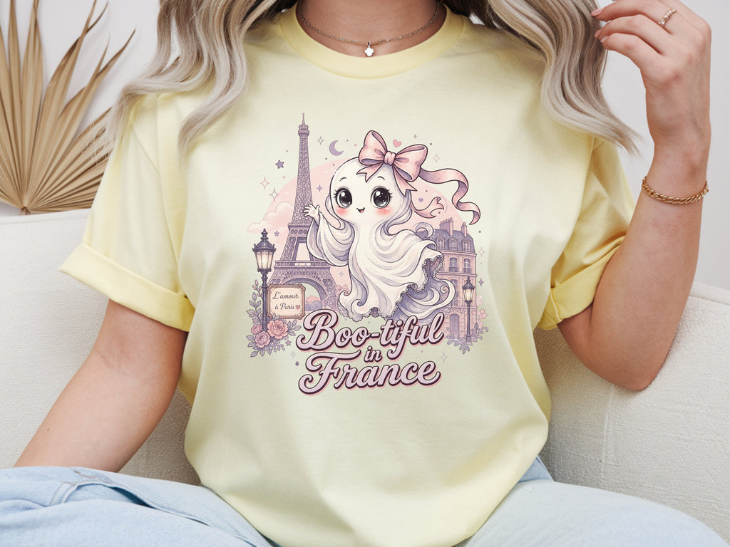 France Pink Paris Ghost Tee