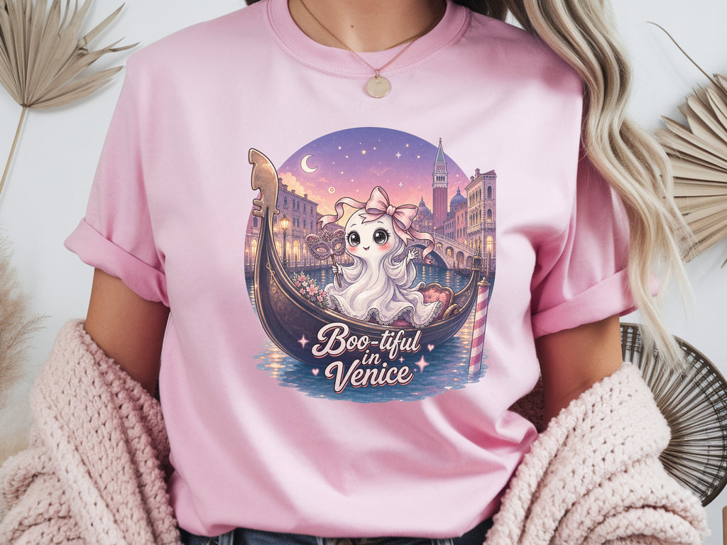 Venice Romantic Gondola Ghost Tee