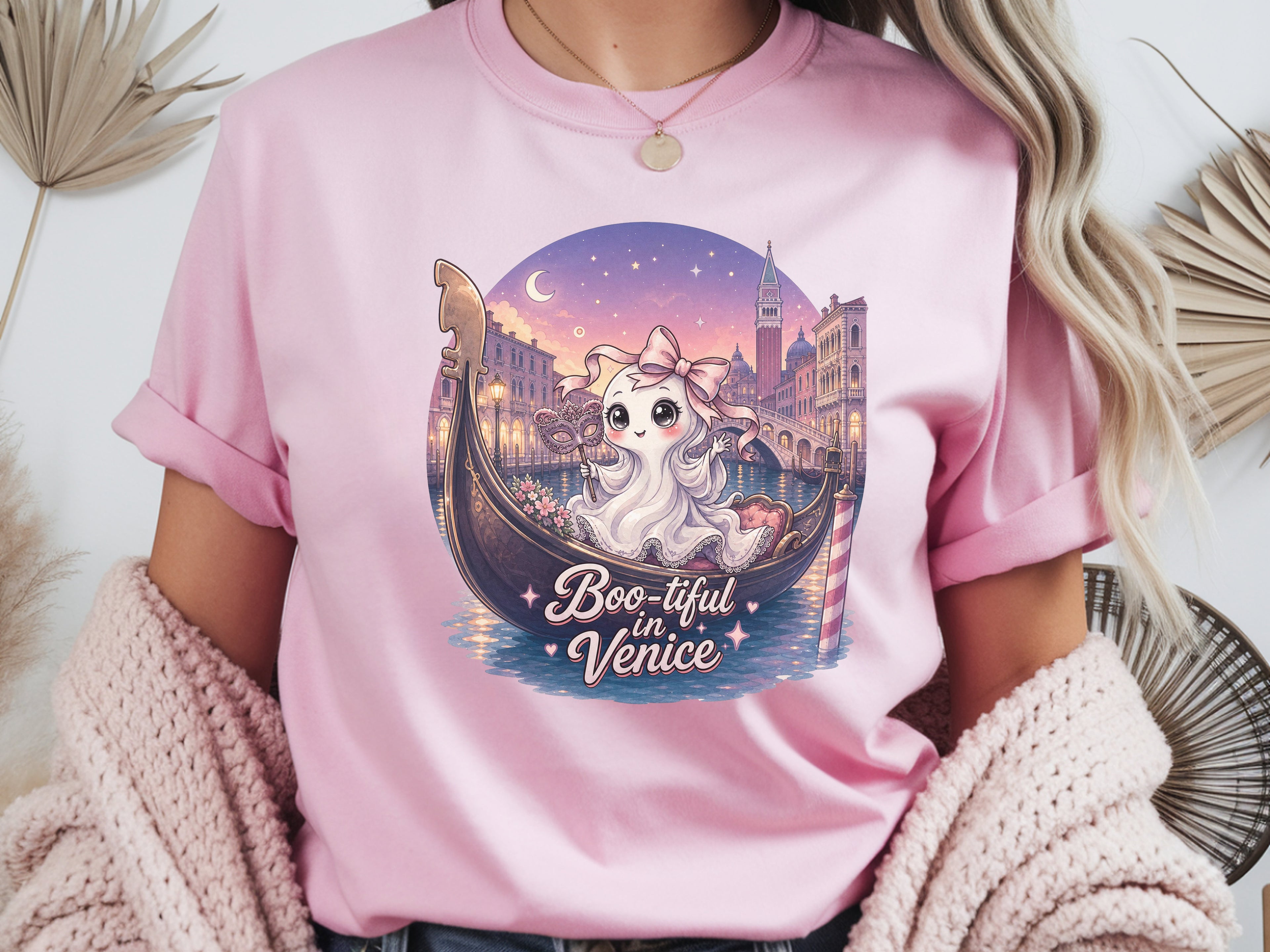 Venice Romantic Gondola Ghost Tee