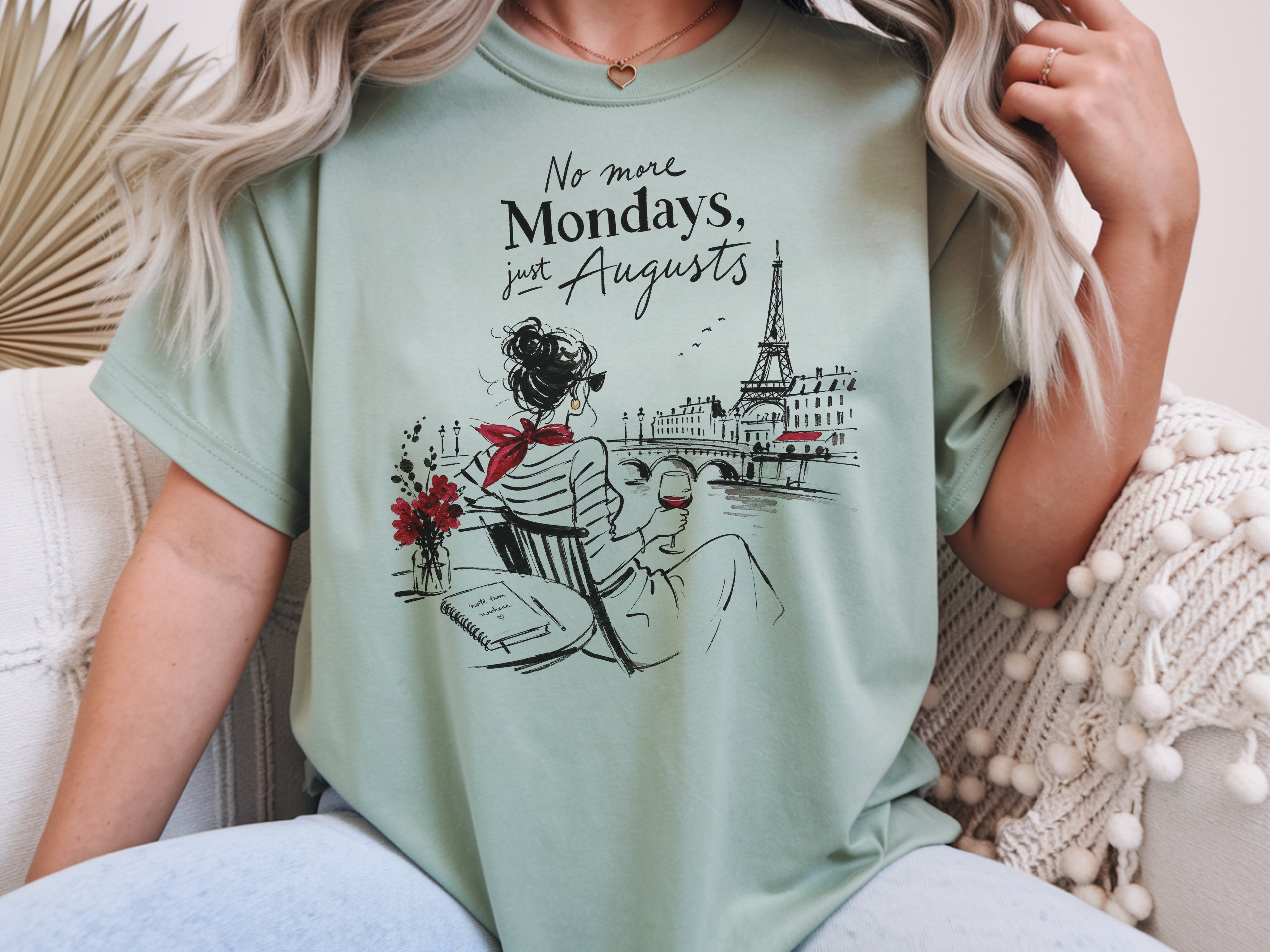 Paris Balcony Eiffel Tower Tshirt Gift For Romance Lover Parisian Summer Top