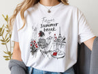 Paris Balcony Eiffel Tower Tshirt
