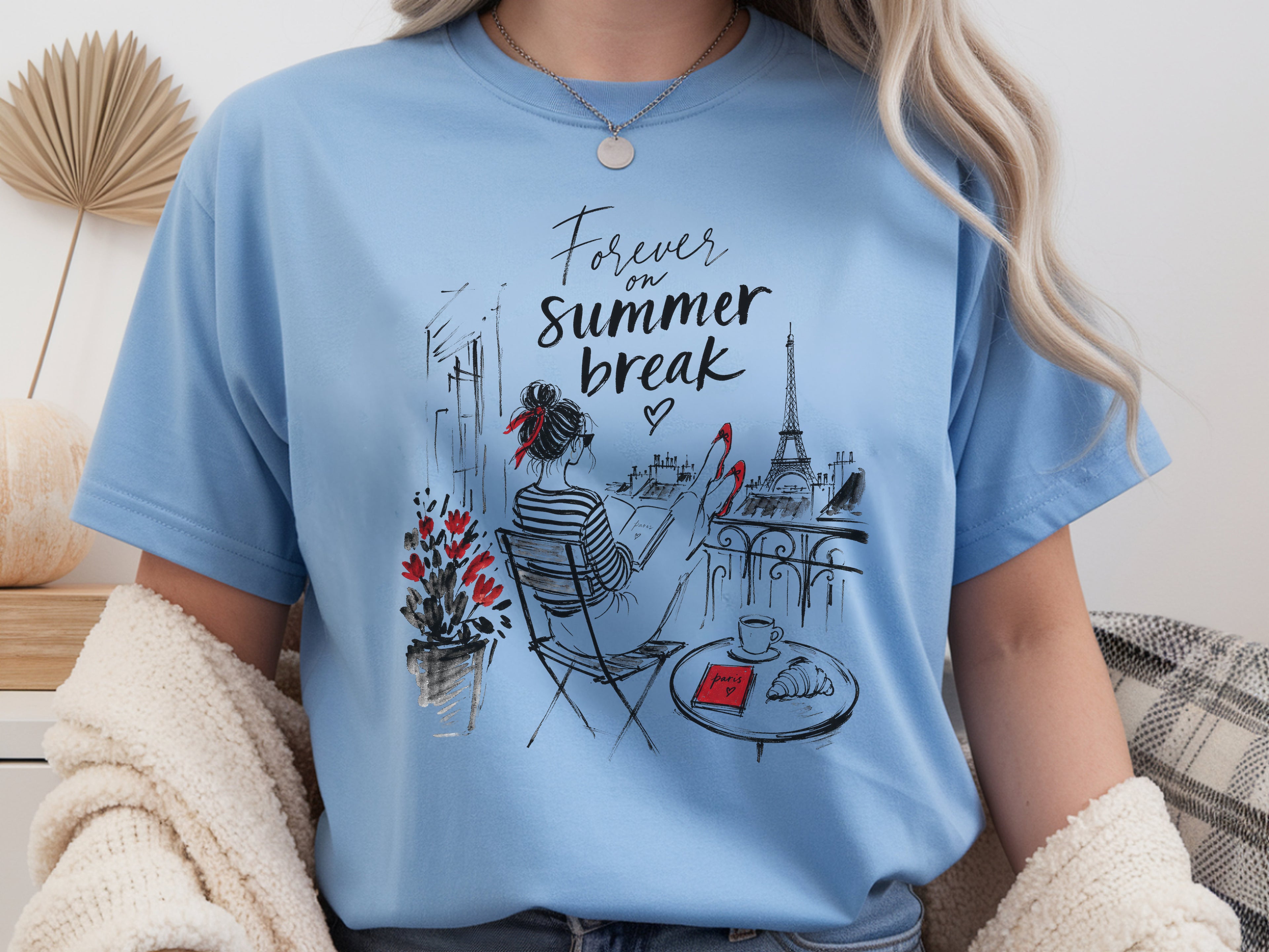 Paris Balcony Eiffel Tower Tshirt