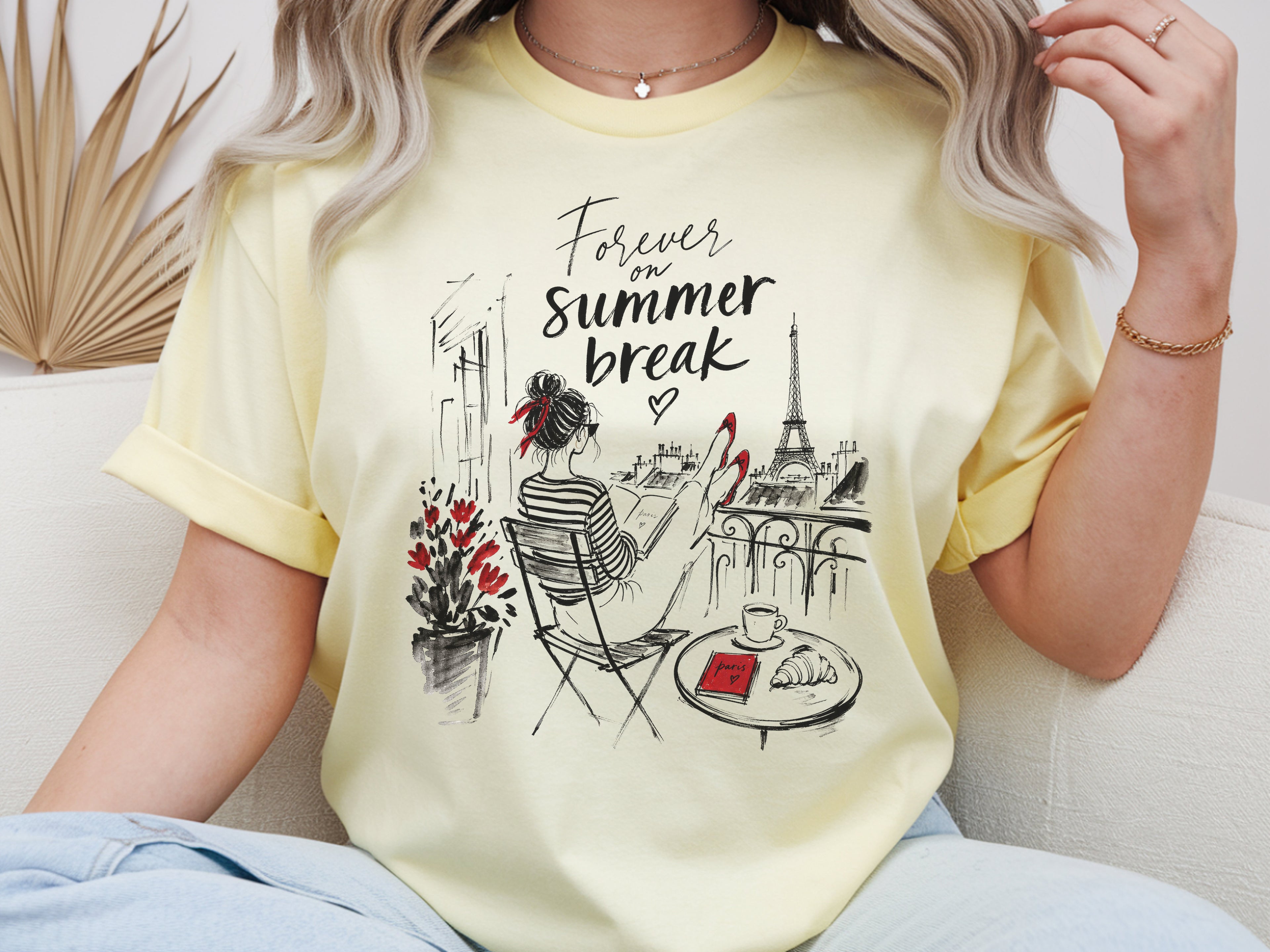 Paris Balcony Eiffel Tower Tshirt