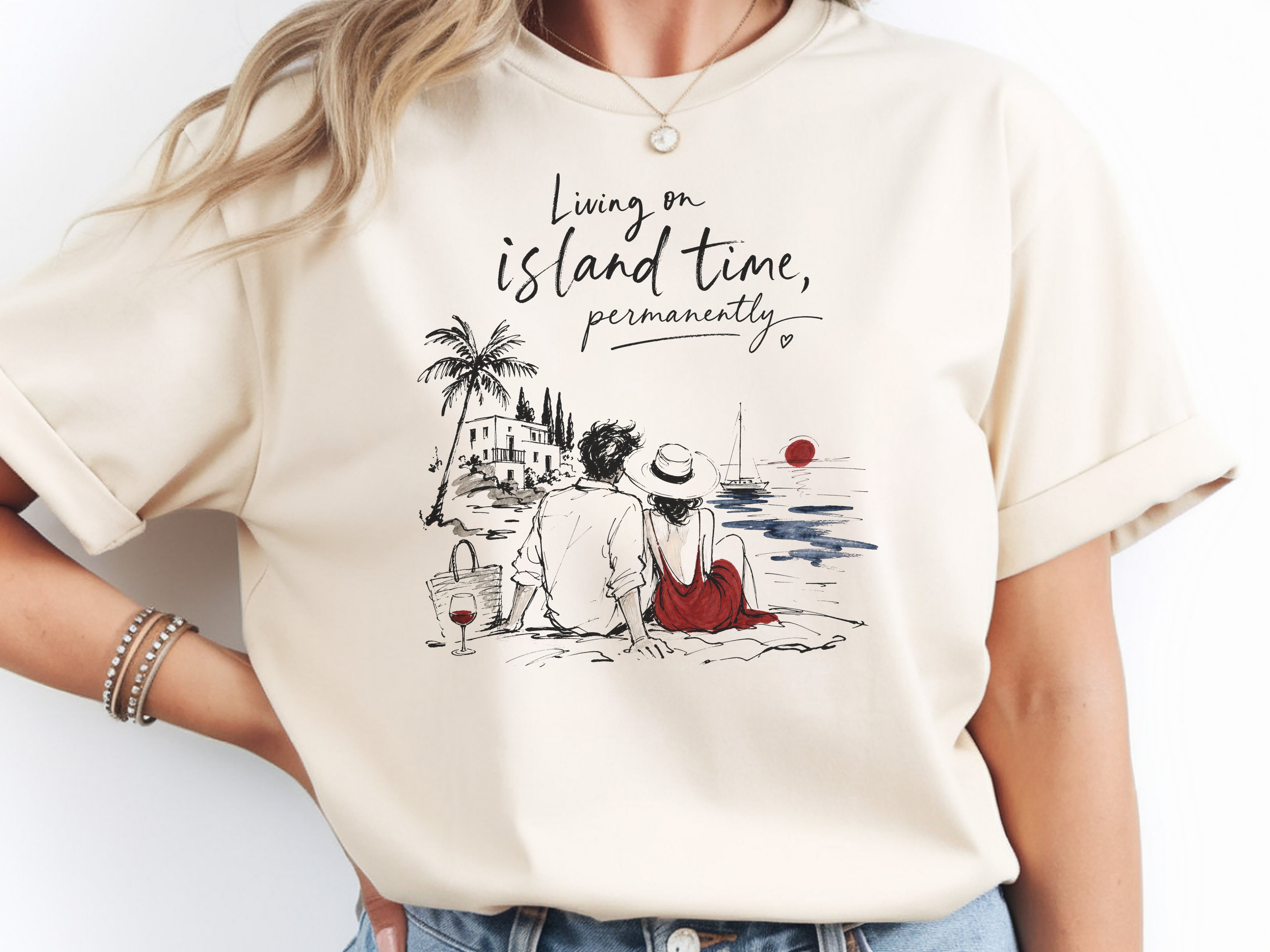 Mediterranean Coastal Beach Shirt