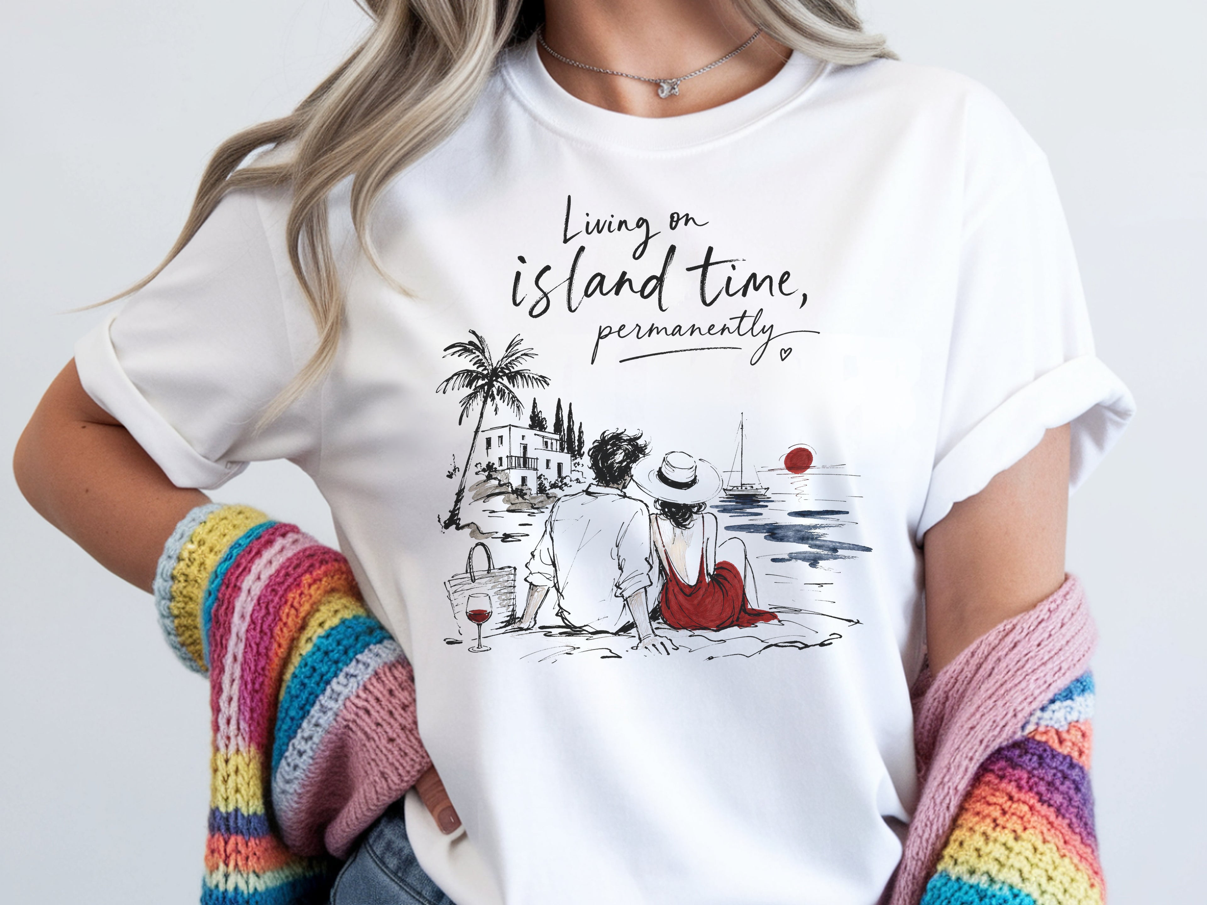 Mediterranean Coastal Beach Shirt