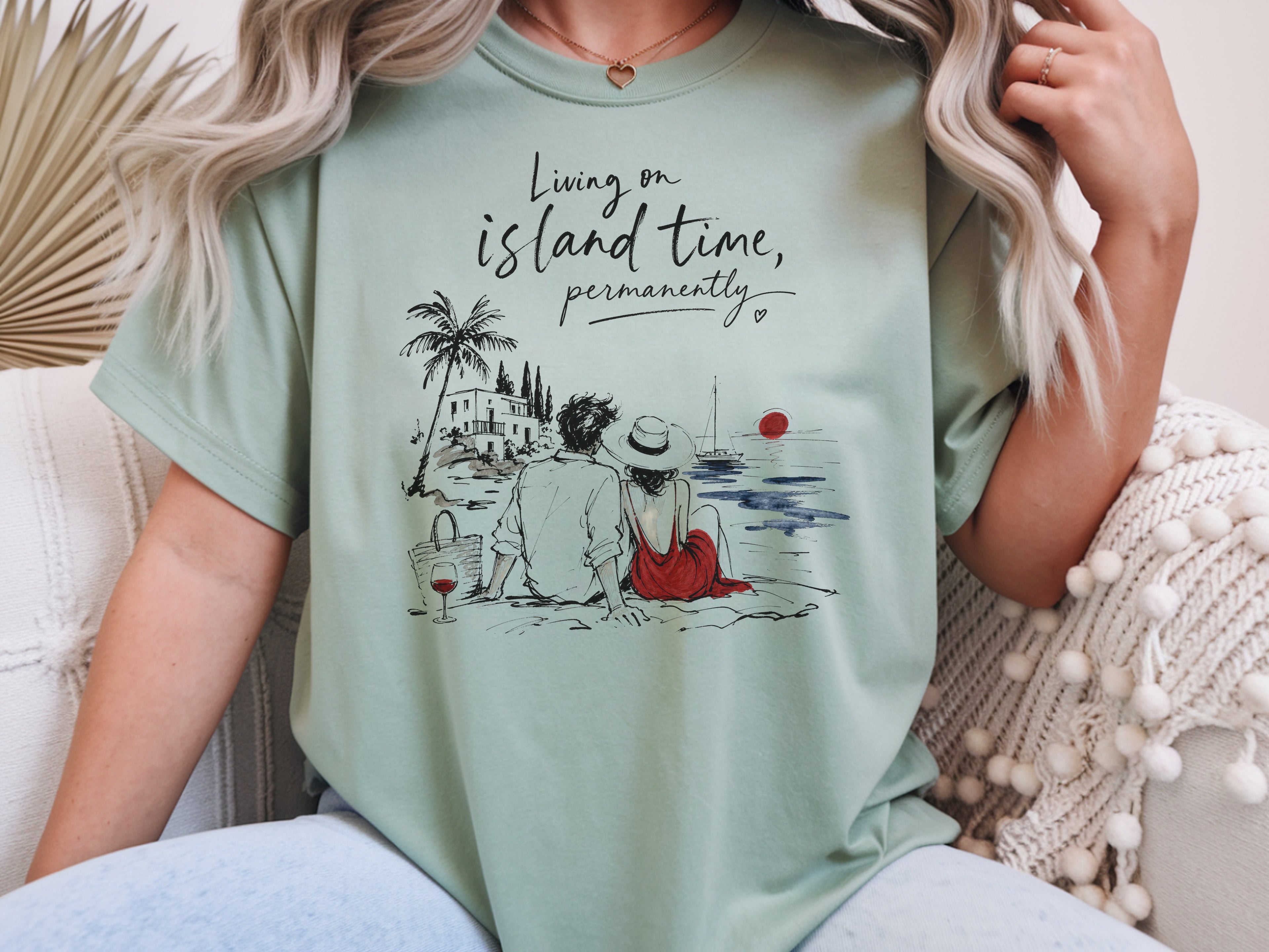 Mediterranean Coastal Beach Shirt