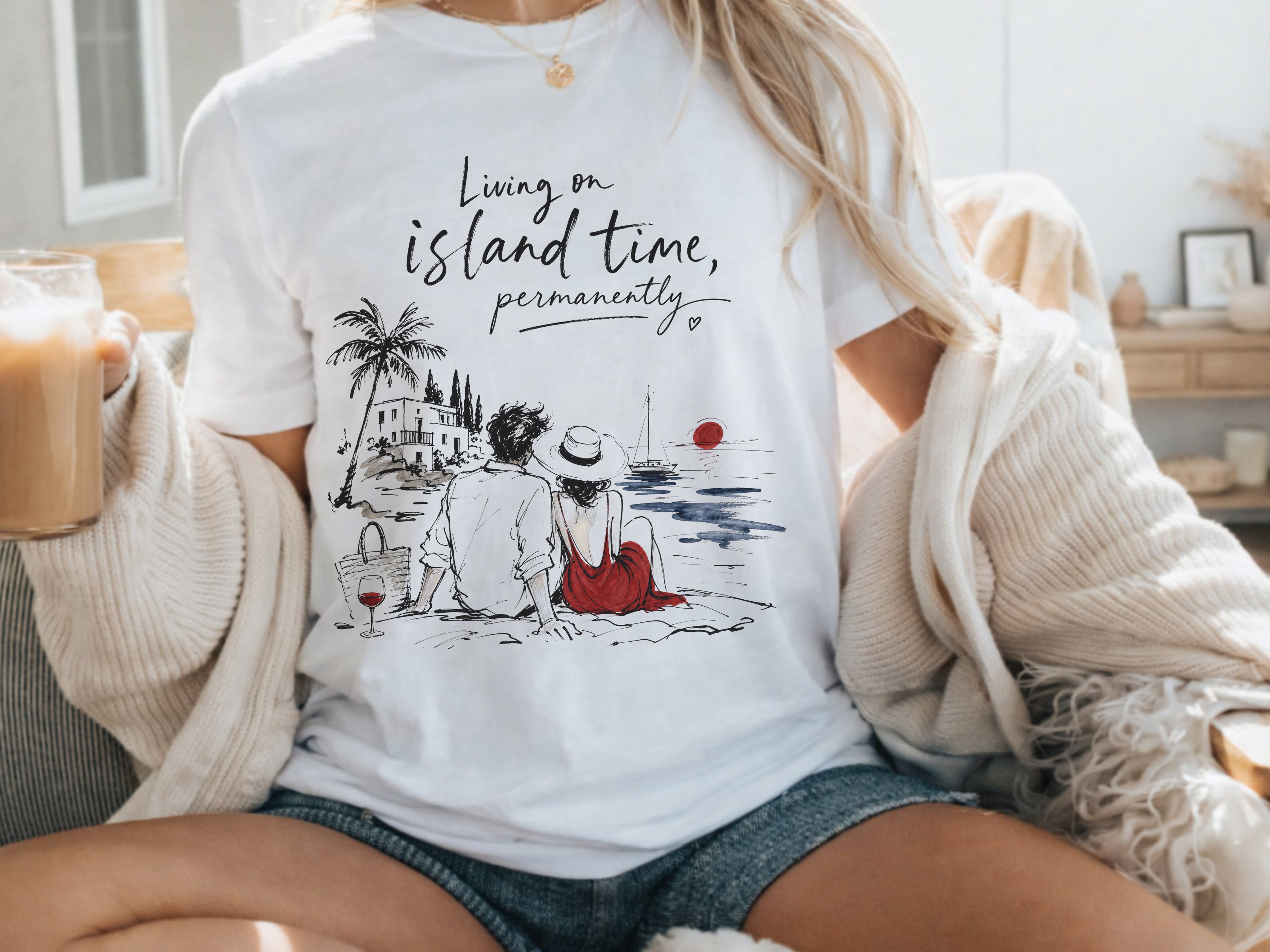 Mediterranean Coastal Beach Shirt