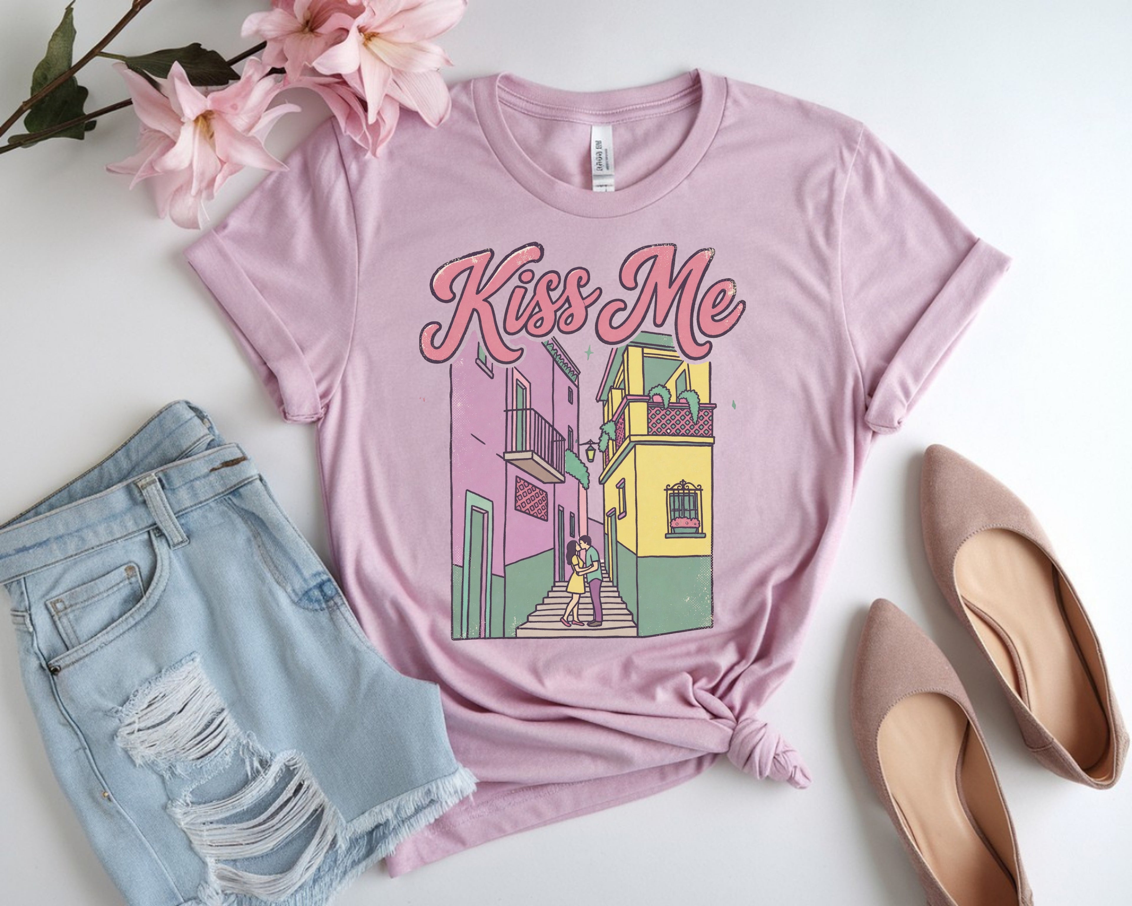 Minimalist Balcony Kiss Shirt