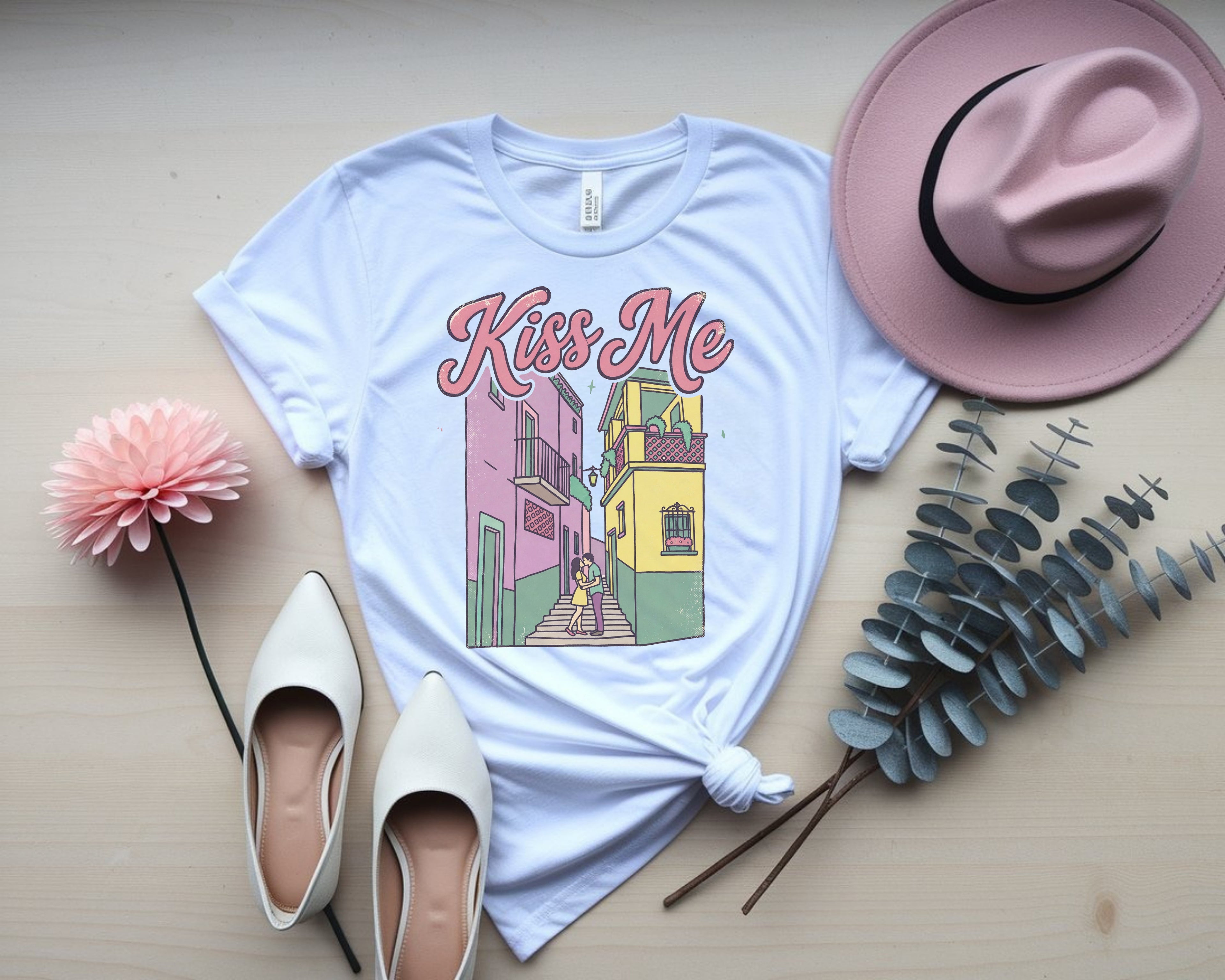 Minimalist Balcony Kiss Shirt
