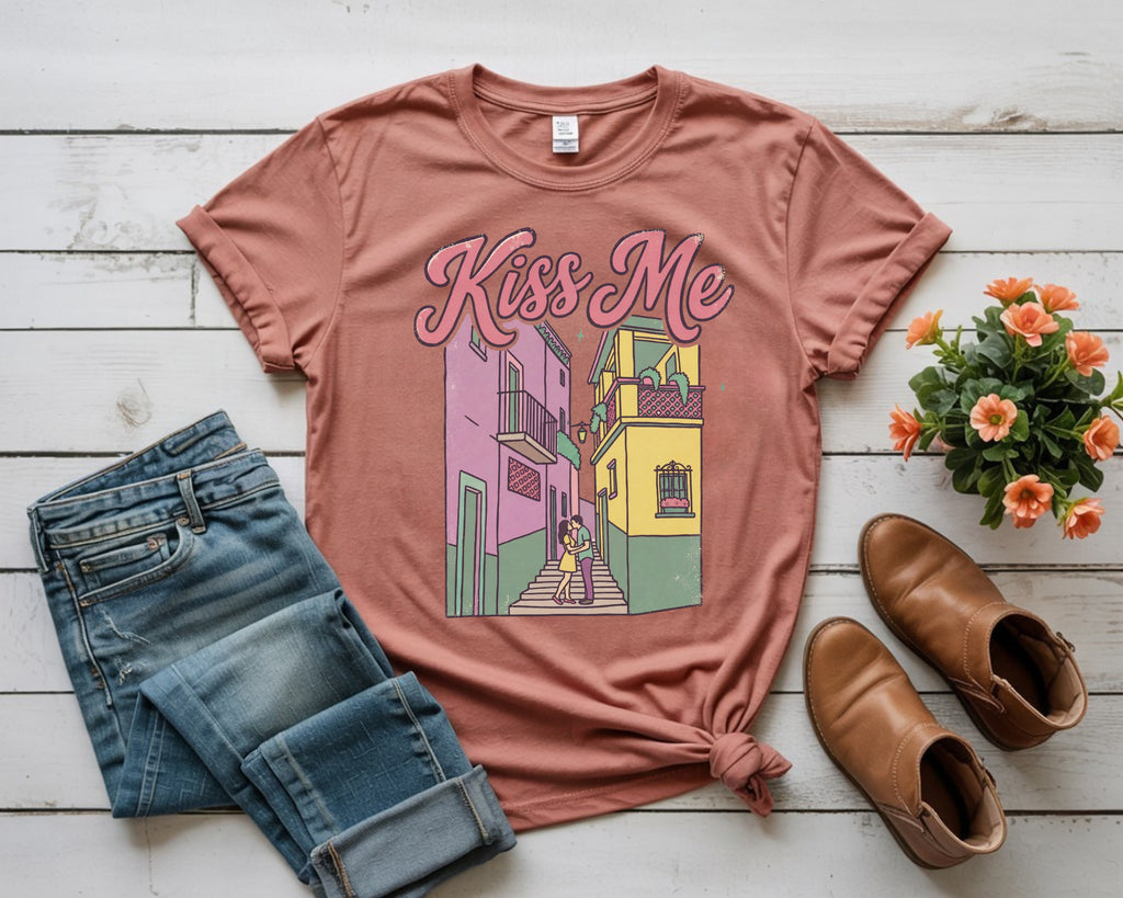 Minimalist Balcony Kiss Shirt